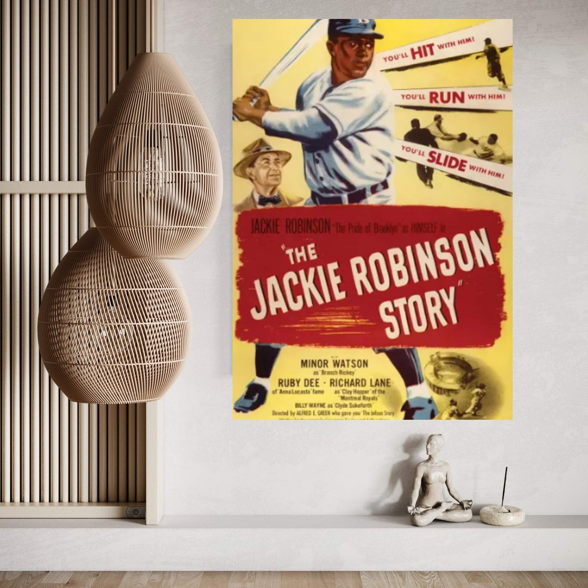 The Jackie Robinson Story Canvas Wall Art - Y Canvas