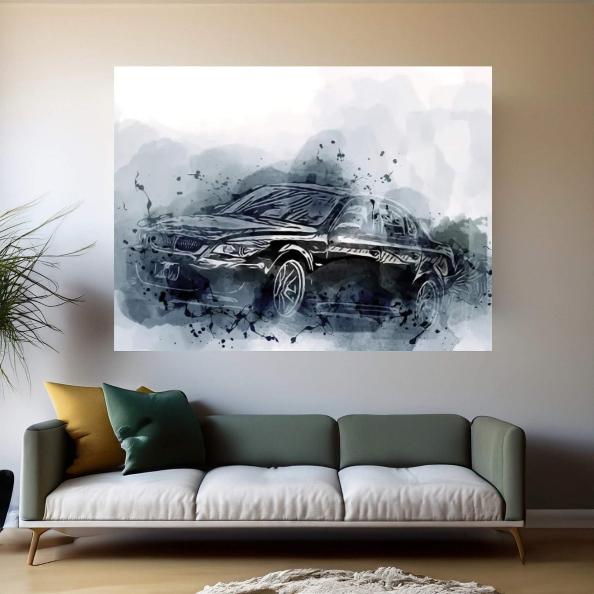 BMW M5 E60 Canvas Wall Art - Y Canvas