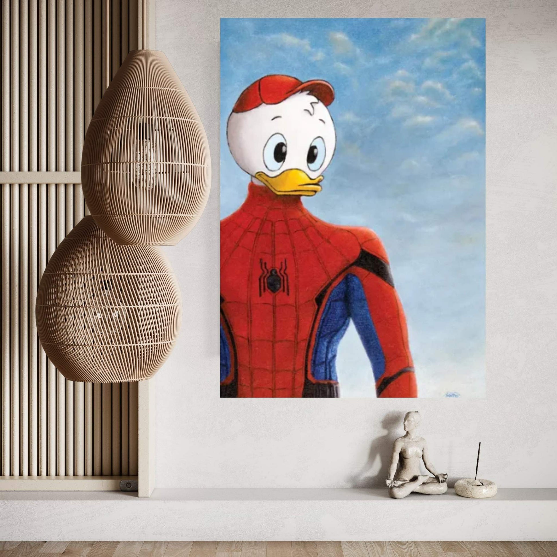 Spider-Duck Canvas Wall Art - Y Canvas