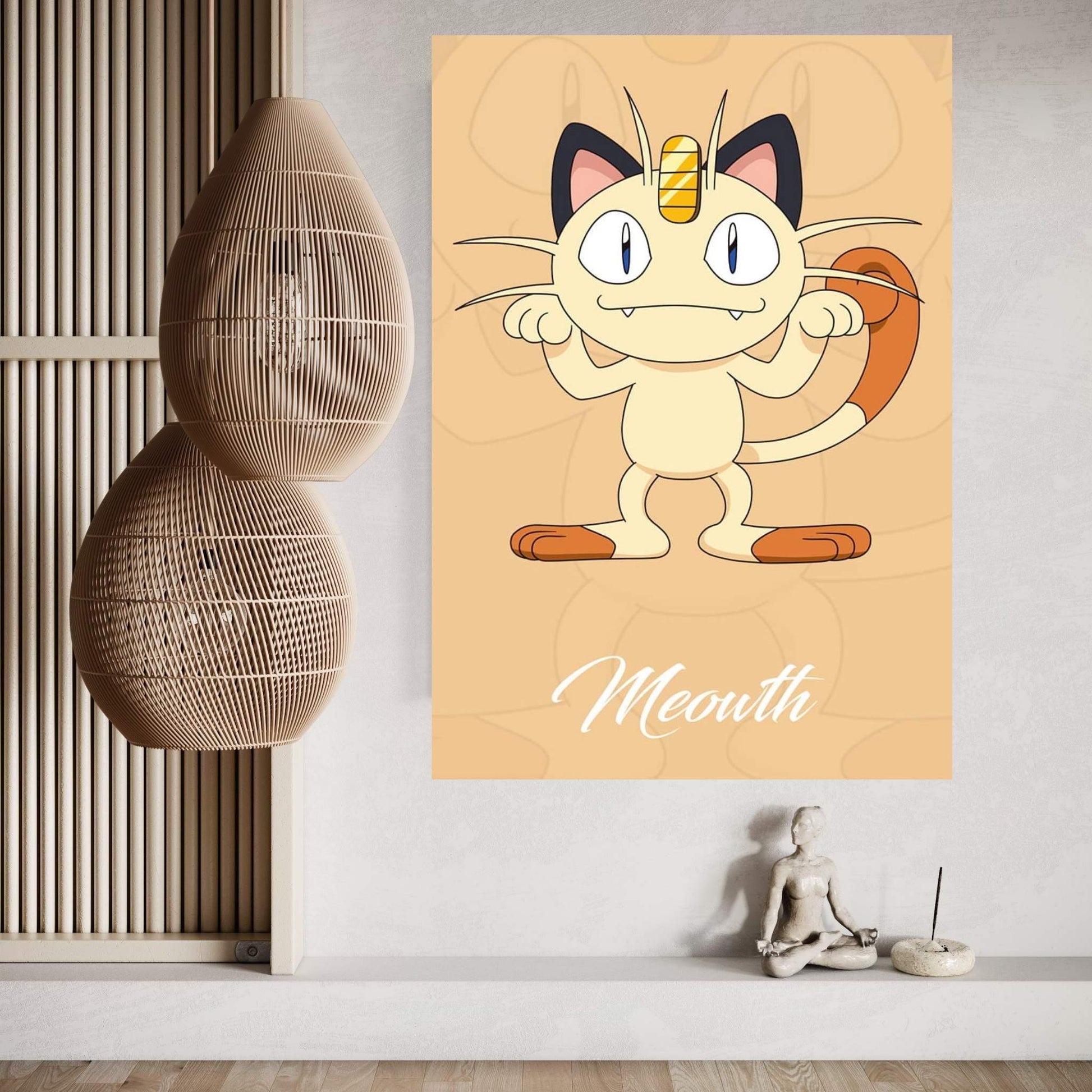 Pokémon - Meowth Canvas Wall Art - Y Canvas