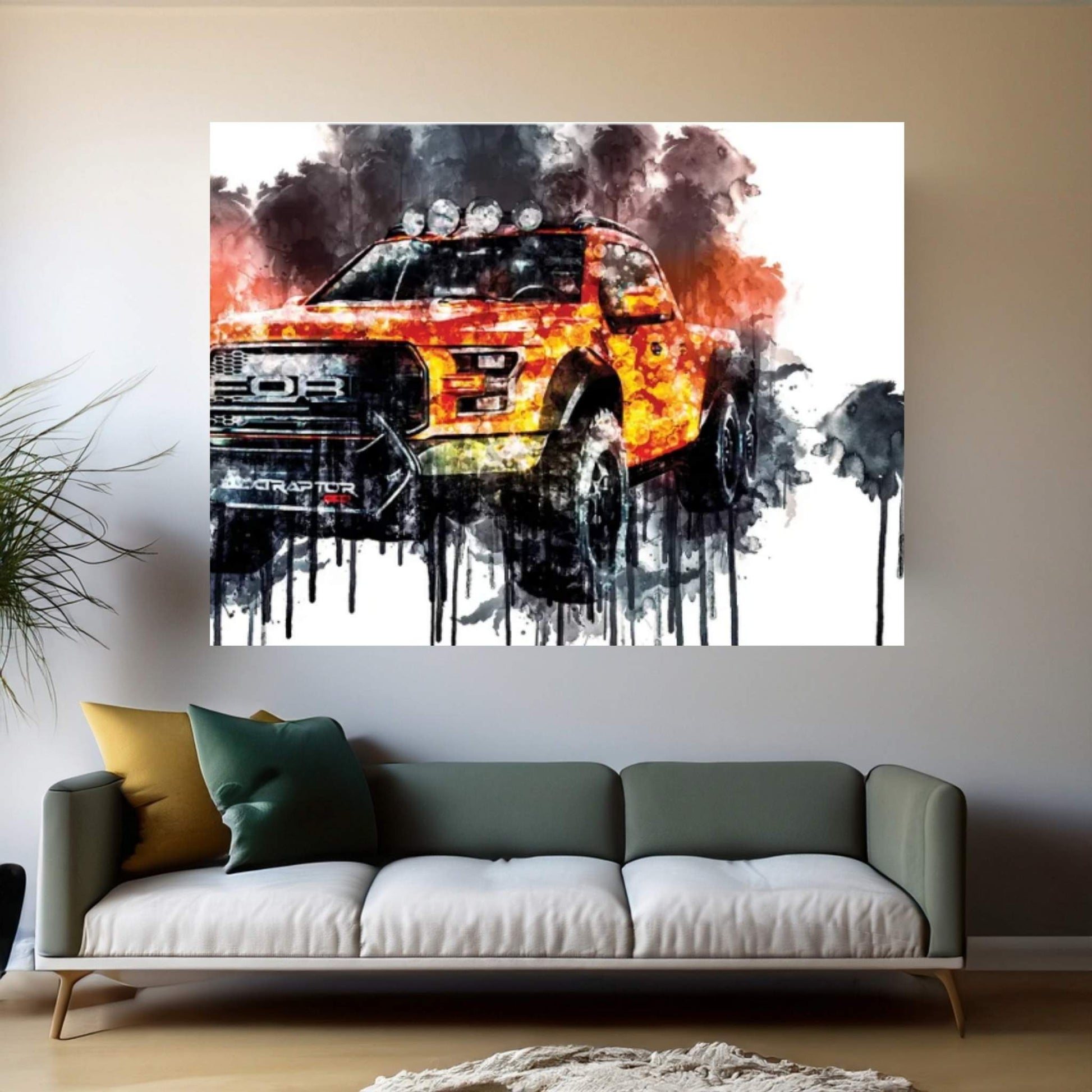 2017 Ford F 250 Velociraptor Vehicle LXXV Canvas Wall Art - Y Canvas