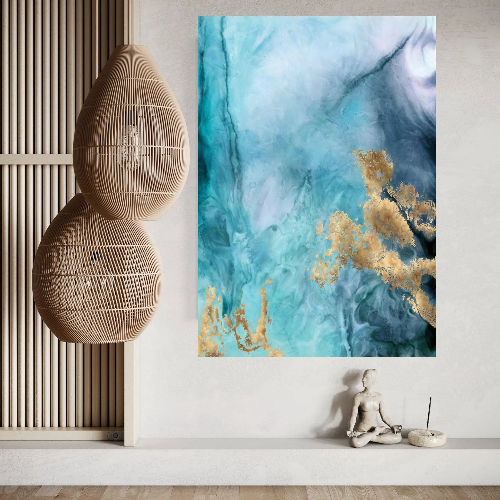 Gold Under The Sea I Canvas Wall Art - Y Canvas