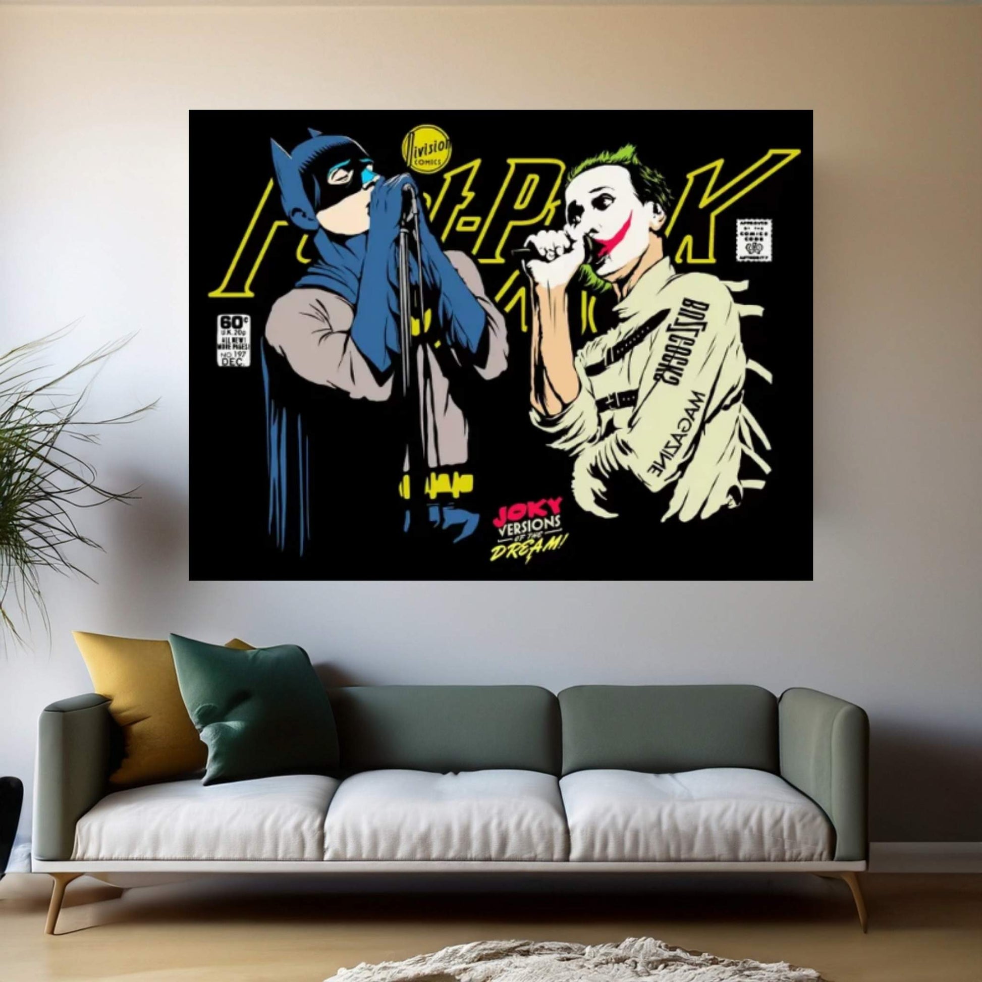 The Post-Punk Face-Off Canvas Wall Art - Y Canvas