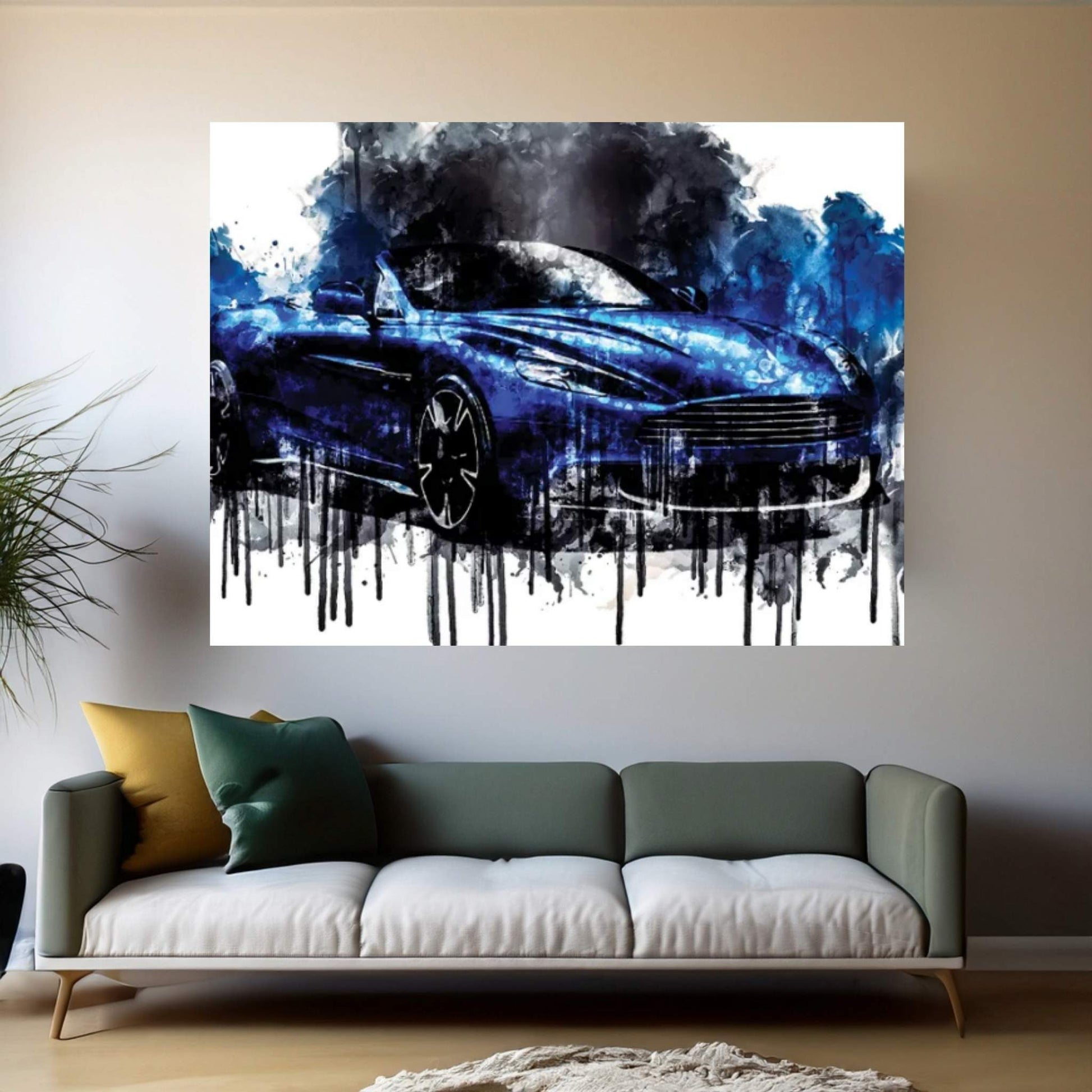 2018 Aston Martin Vanquish S Volante Canvas Wall Art - Y Canvas