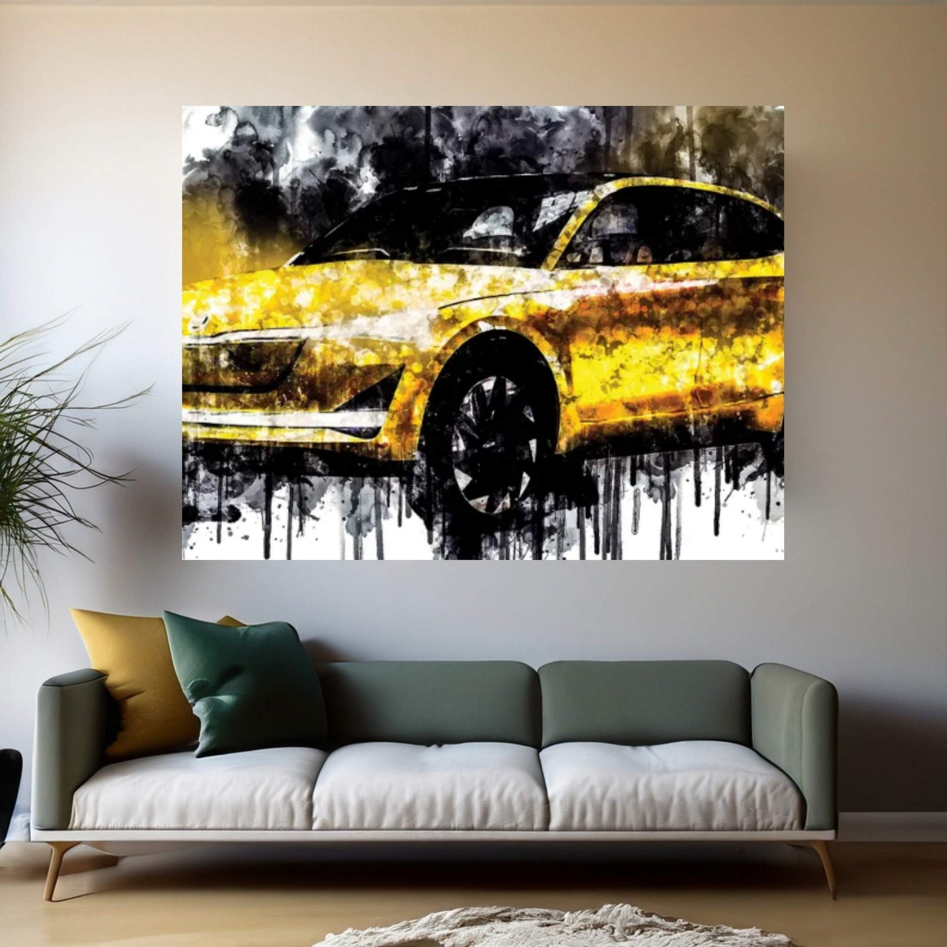 Car 2017 Skoda Vision E Concept Canvas Wall Art - Y Canvas