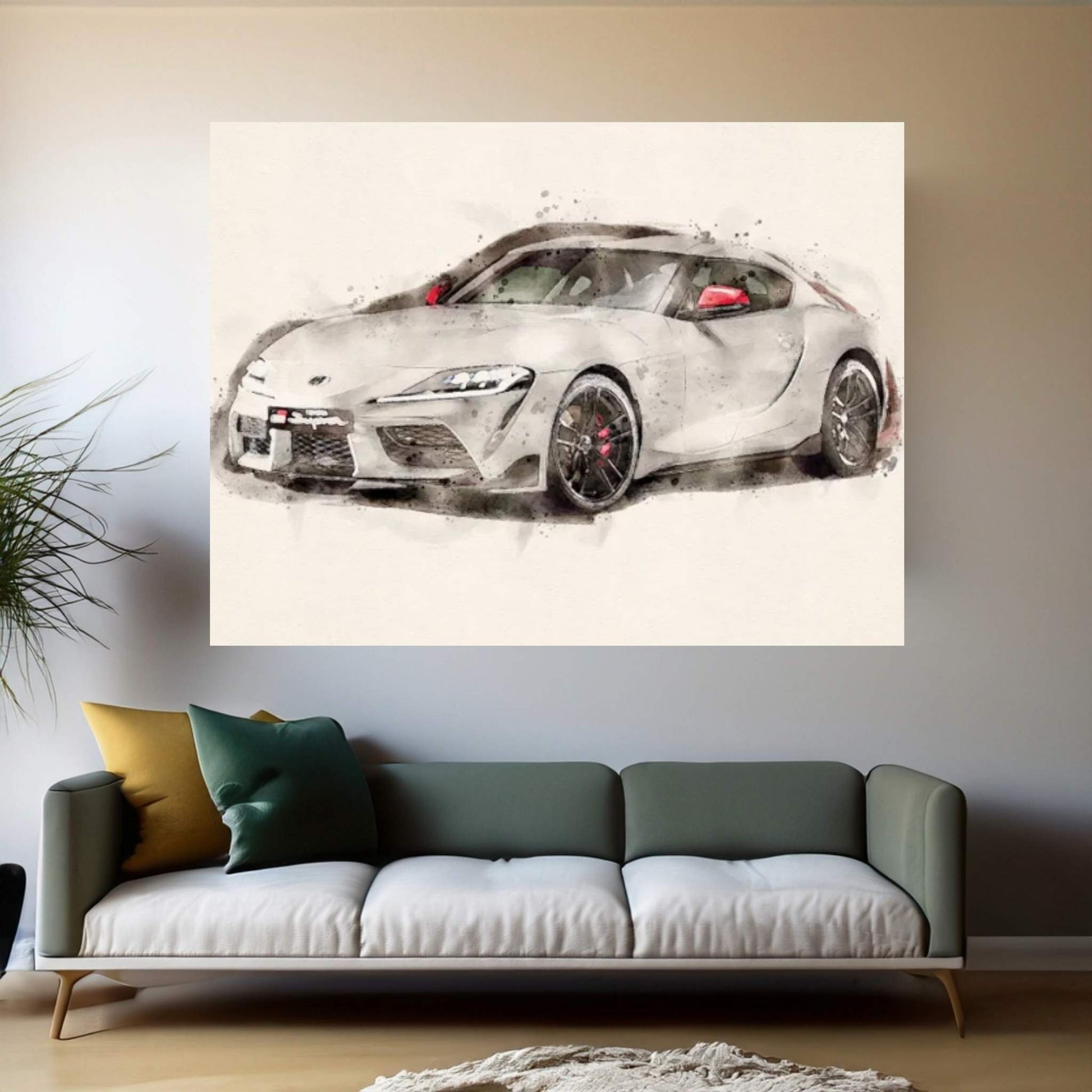 Toyota Supra-GR V II Canvas Wall Art - Y Canvas