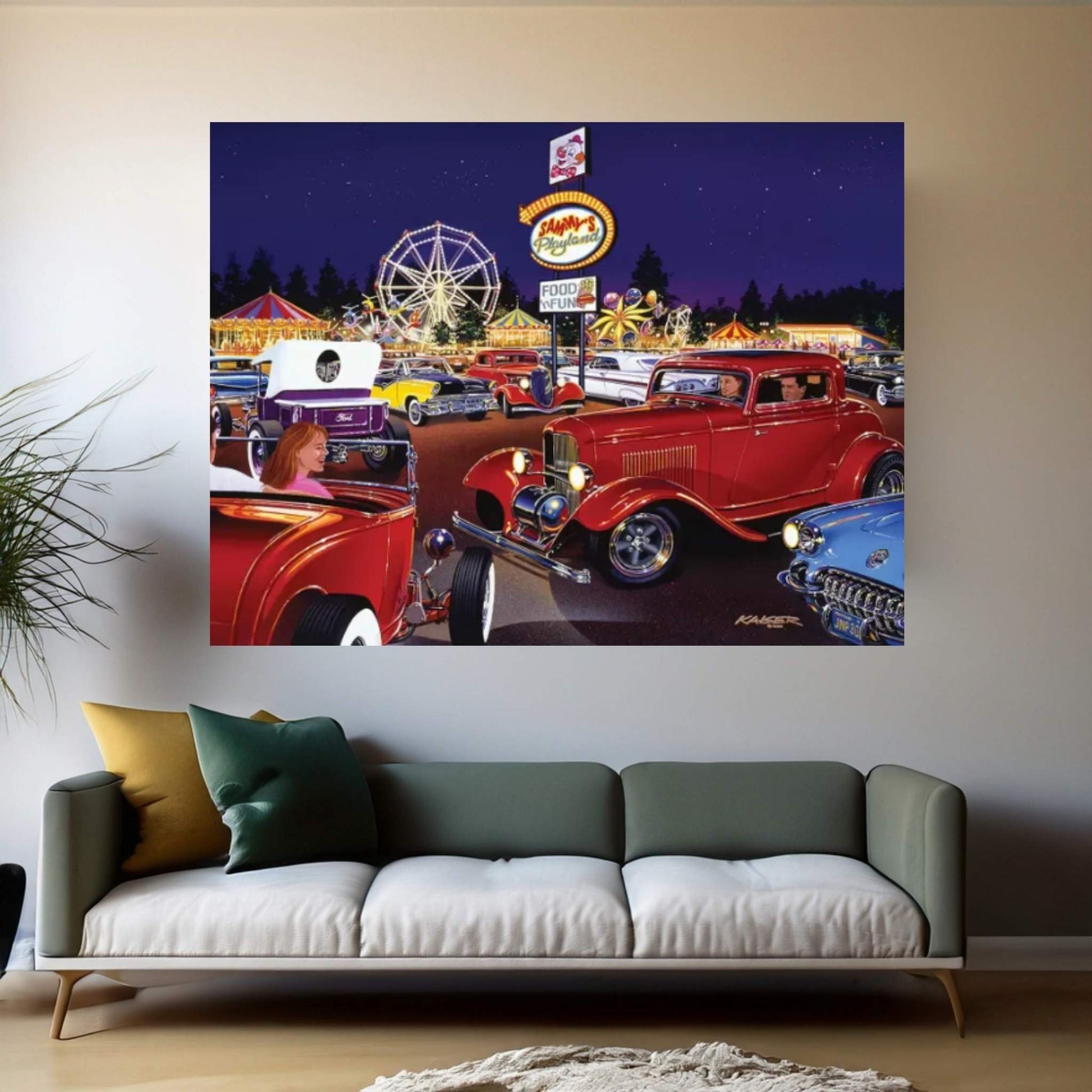 Sammy's Playland Canvas Wall Art - Y Canvas