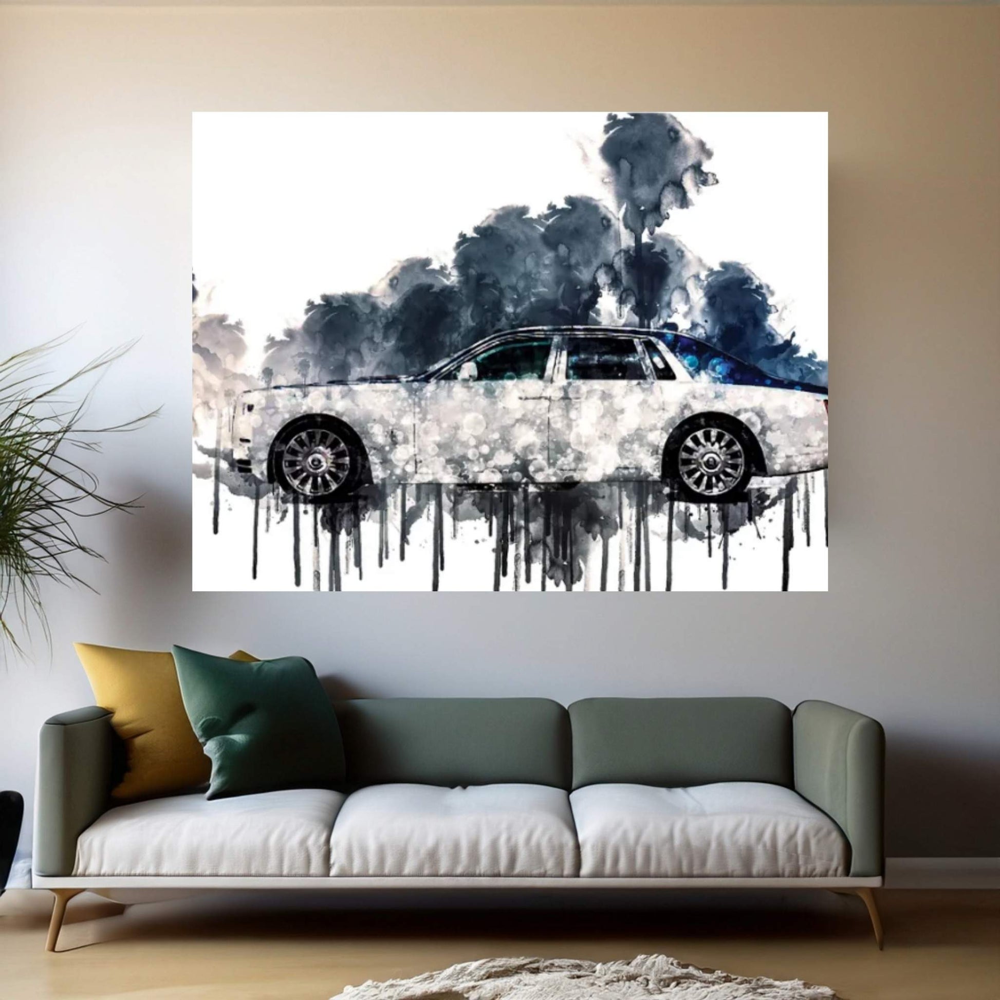 2017 Rolls Royce Phantom Canvas Wall Art - Y Canvas