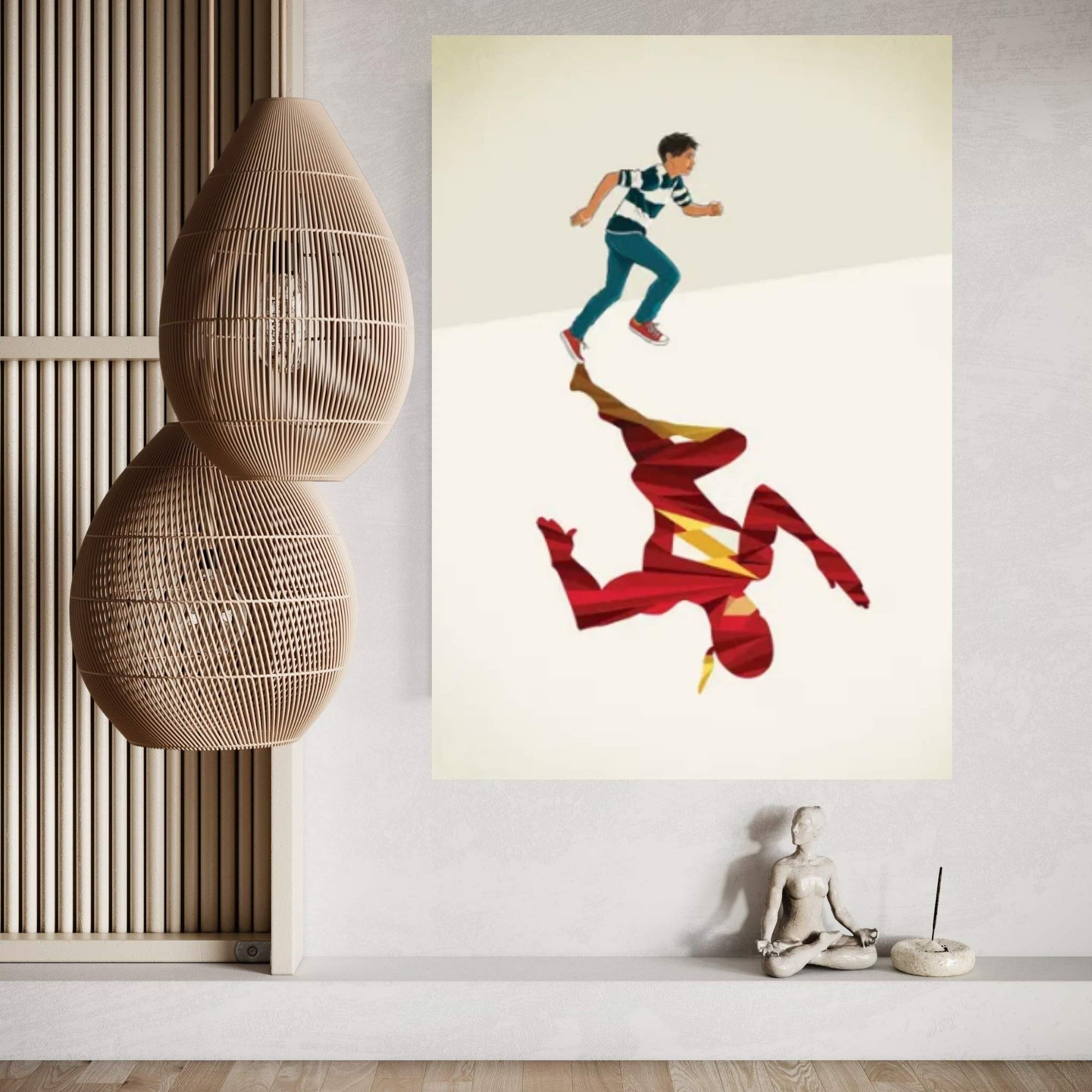 Scarlet Speedster 2 Canvas Wall Art - Y Canvas