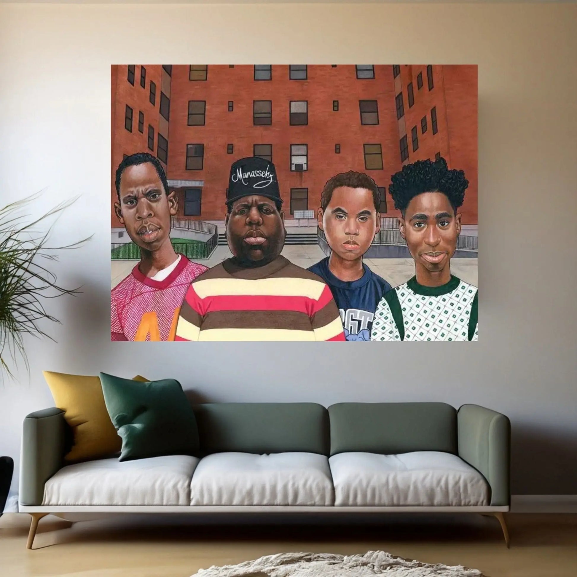 Boyz N Da Hood (Hiphop Legends) Canvas Wall Art - Y Canvas