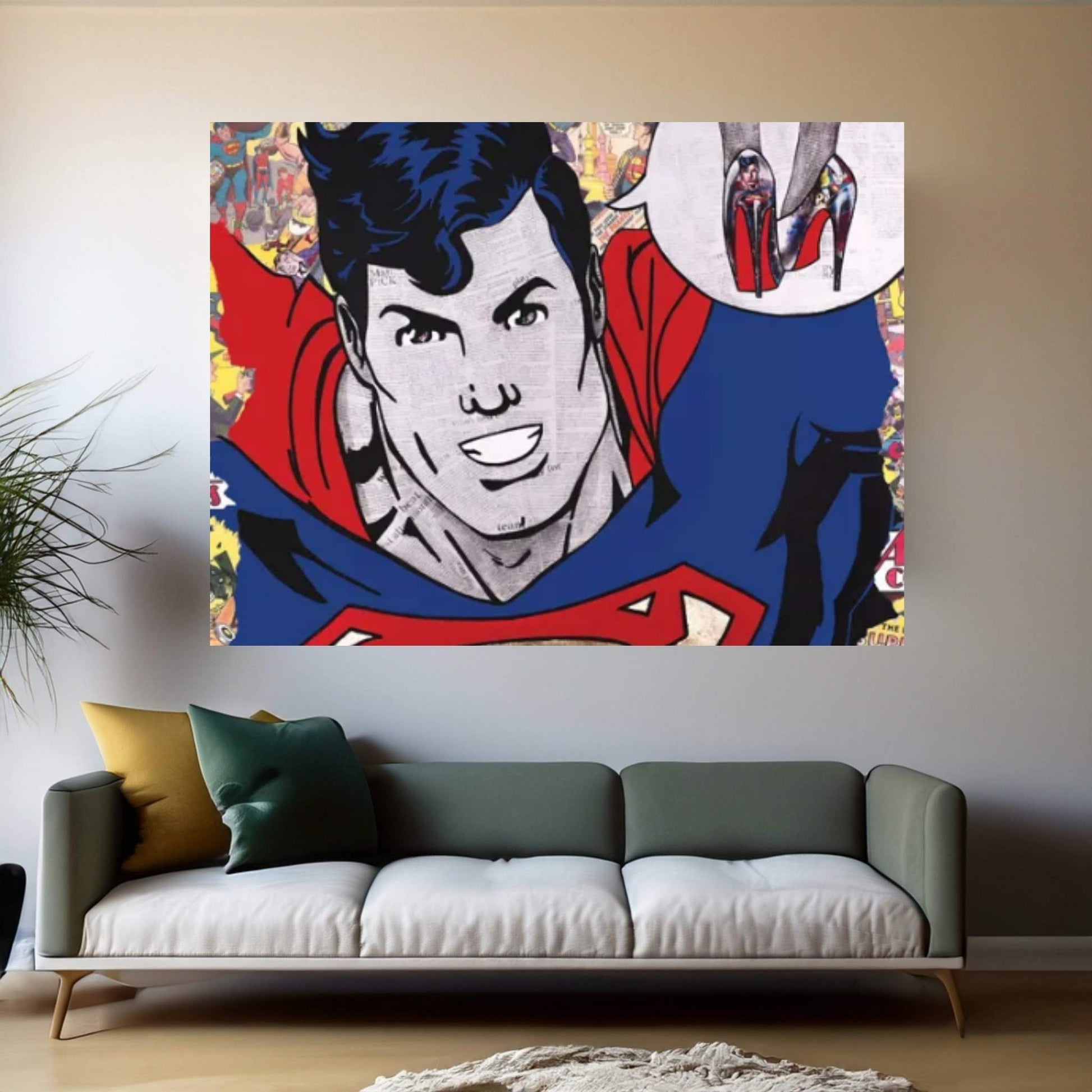 Superman Canvas Wall Art - Y Canvas