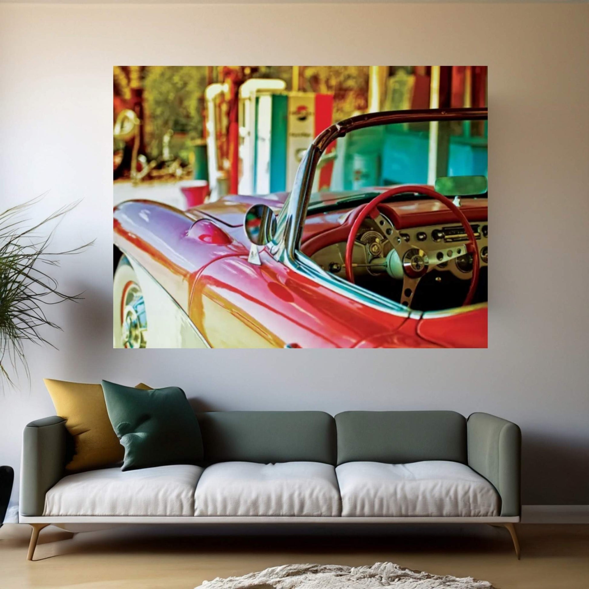 Classic Chevrolet Corvette Canvas Wall Art - Y Canvas