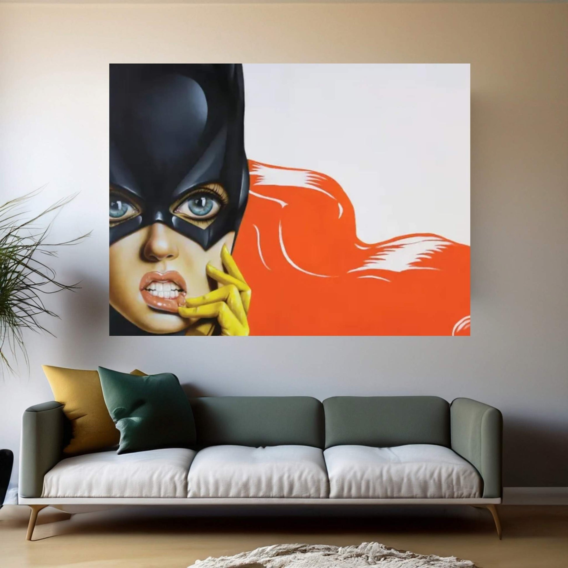 Bat-Girl II Canvas Wall Art - Y Canvas