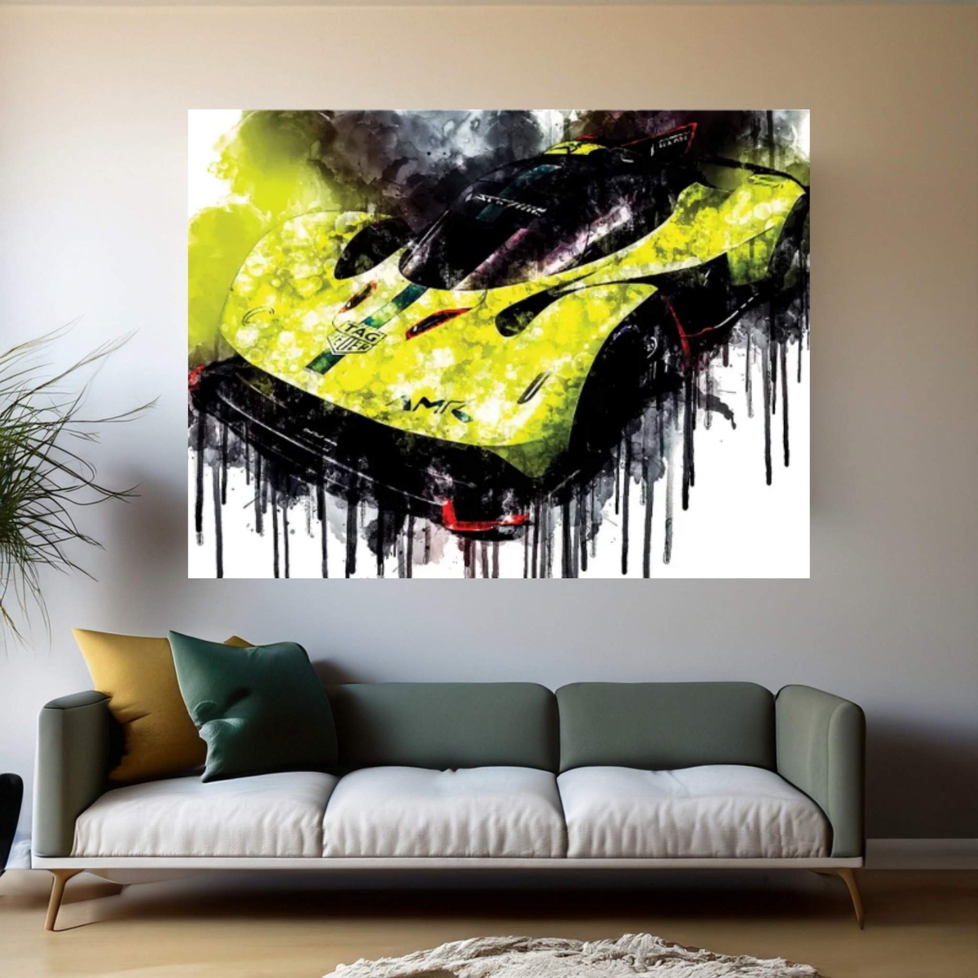 2018 Aston Martin Valkyrie AMR Pro Canvas Wall Art - Y Canvas