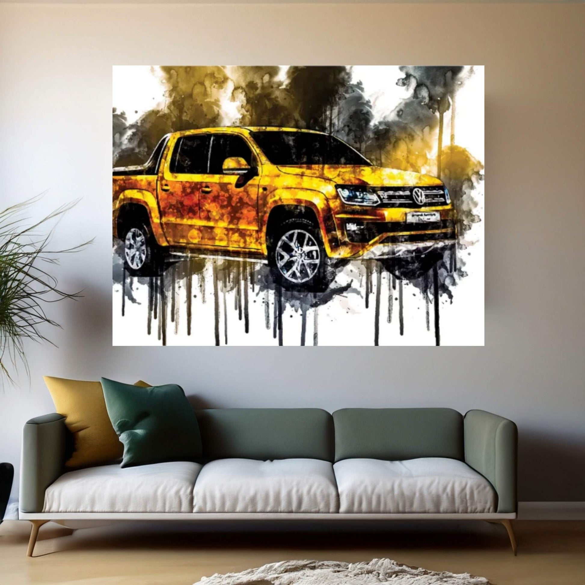 2017 Volkswagen Amarok Aventura Exclusive Concept Canvas Wall Art - Y Canvas