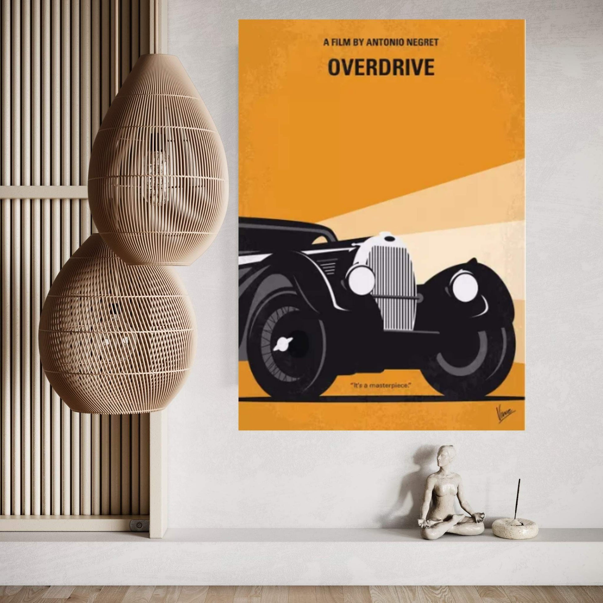 My Overdrive Minimal Movie Poster Canvas Wall Art - Y Canvas