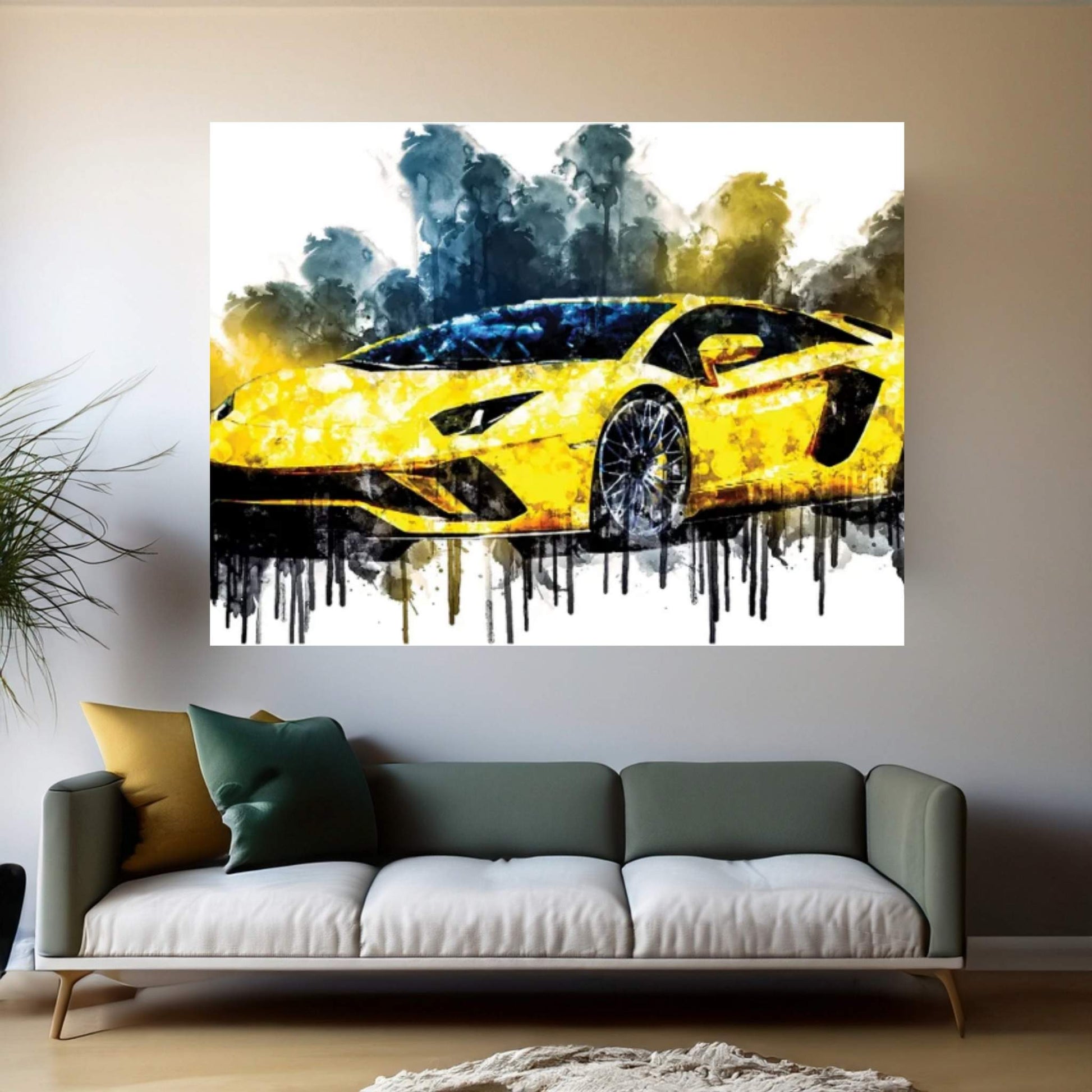 2017 Lamborghini Aventador S Canvas Wall Art - Y Canvas