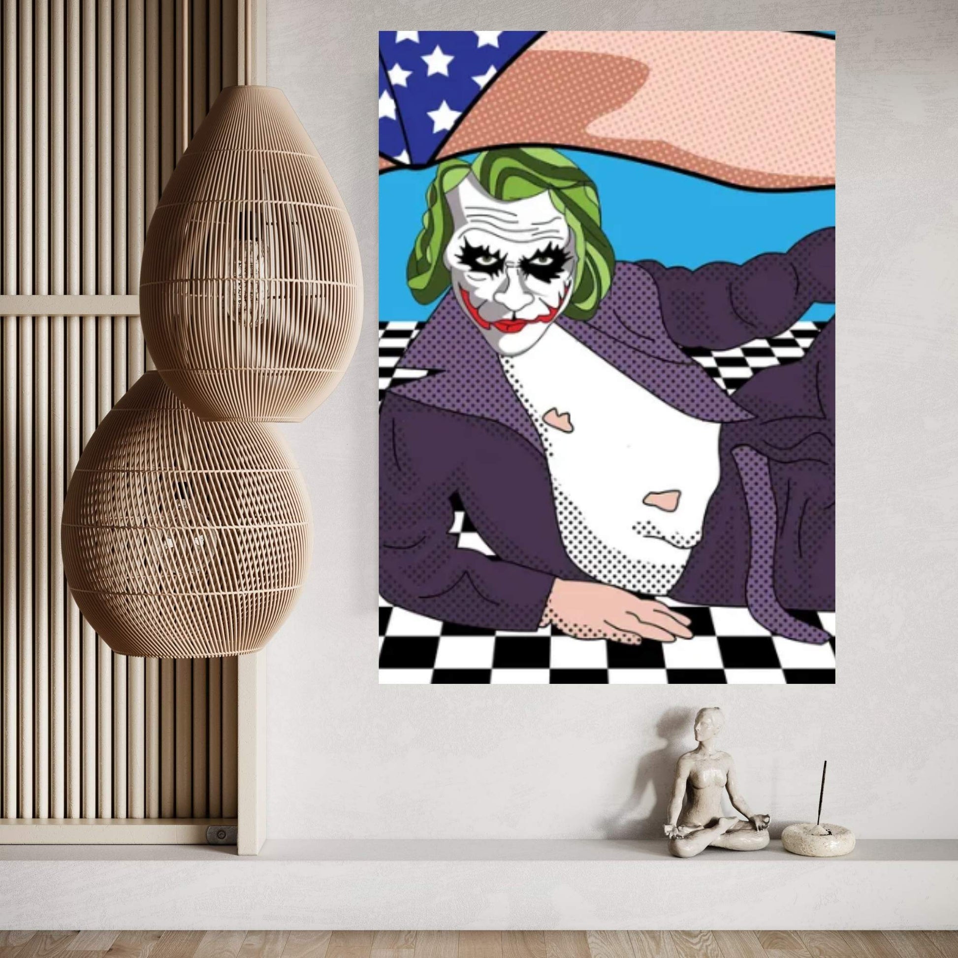 Joker Bod Canvas Wall Art - Y Canvas