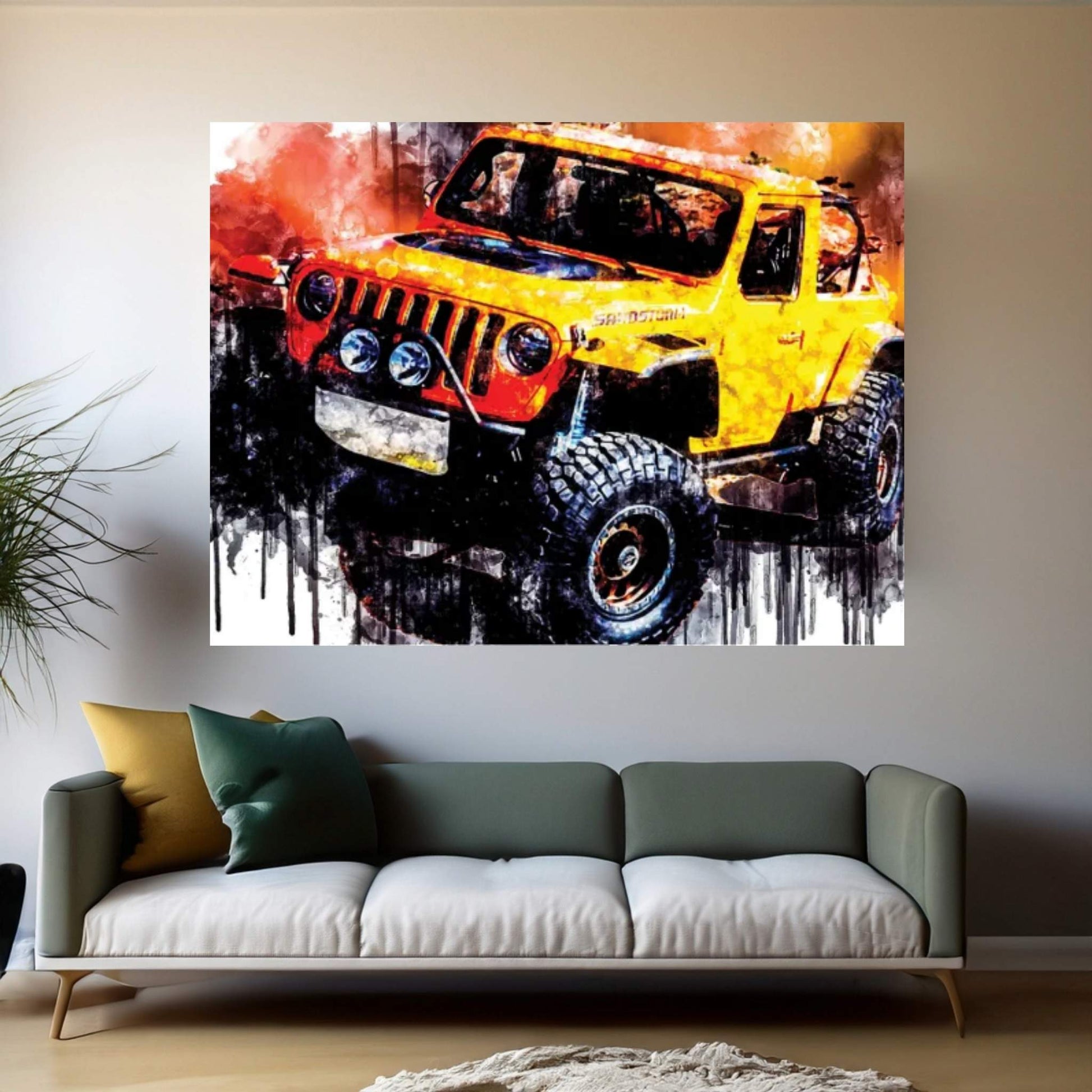 Car 2018 Jeep Sandstorm Concept Canvas Wall Art - Y Canvas