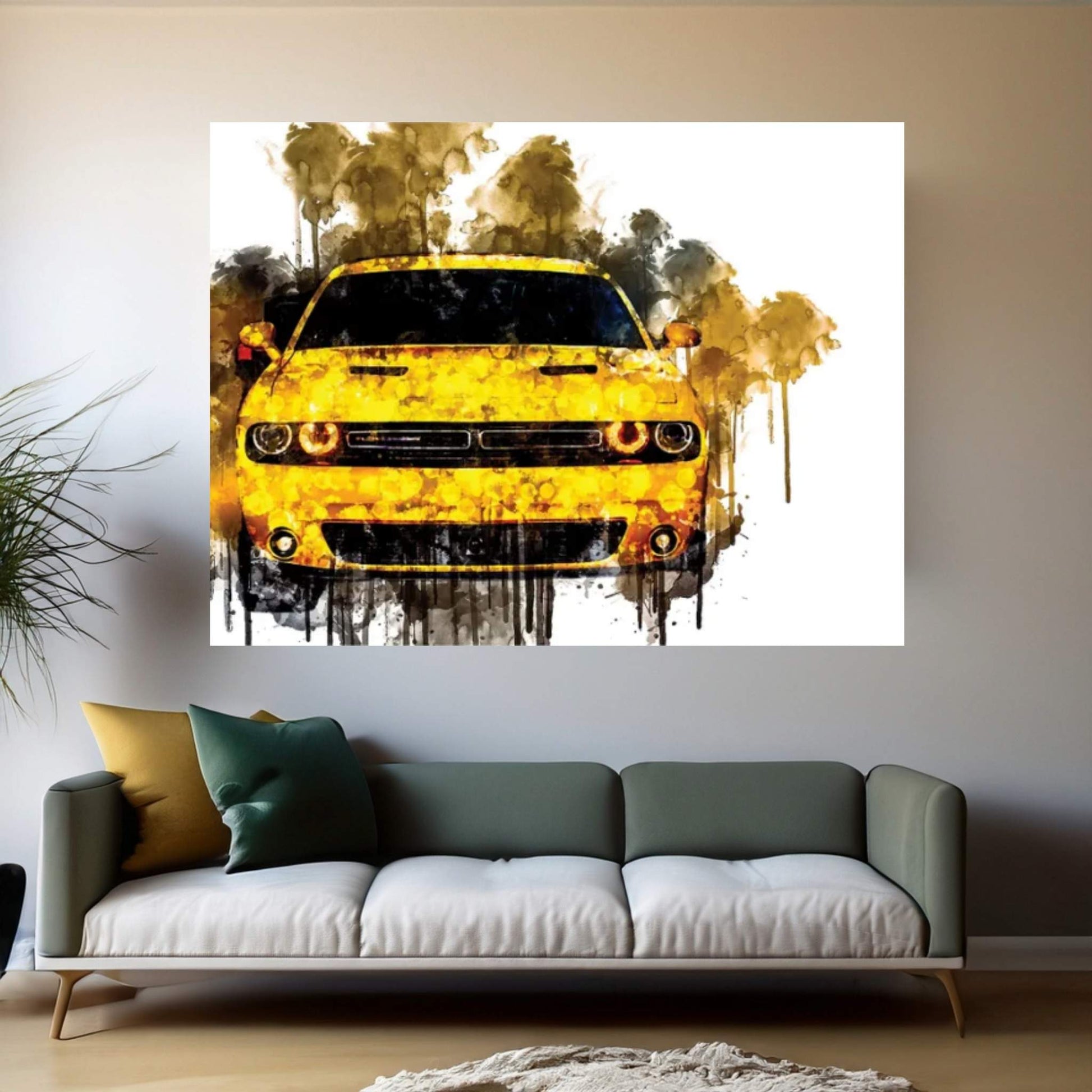 2017 Dodge Challenger GT AWD Canvas Wall Art - Y Canvas