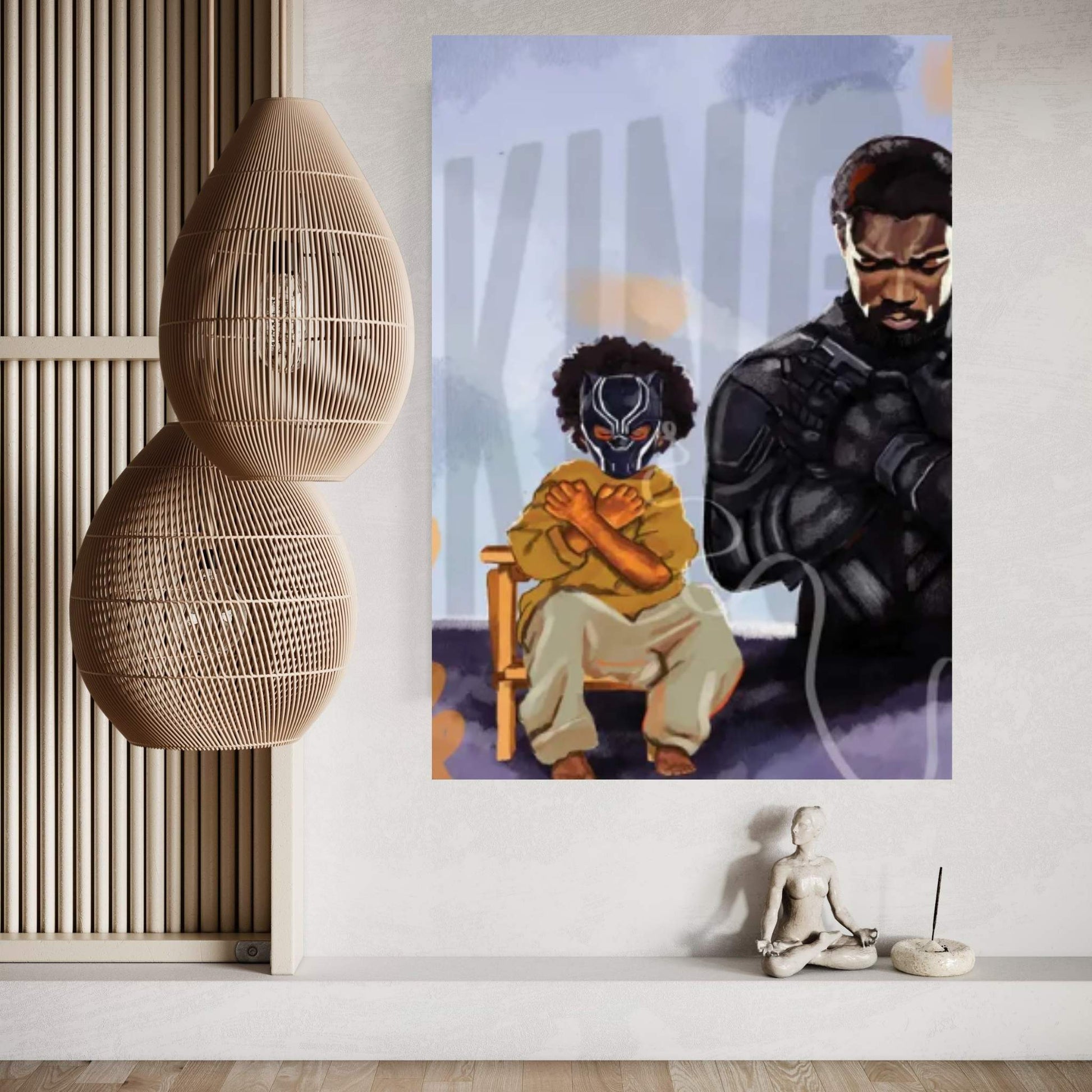 Black Panther Canvas Wall Art - Y Canvas