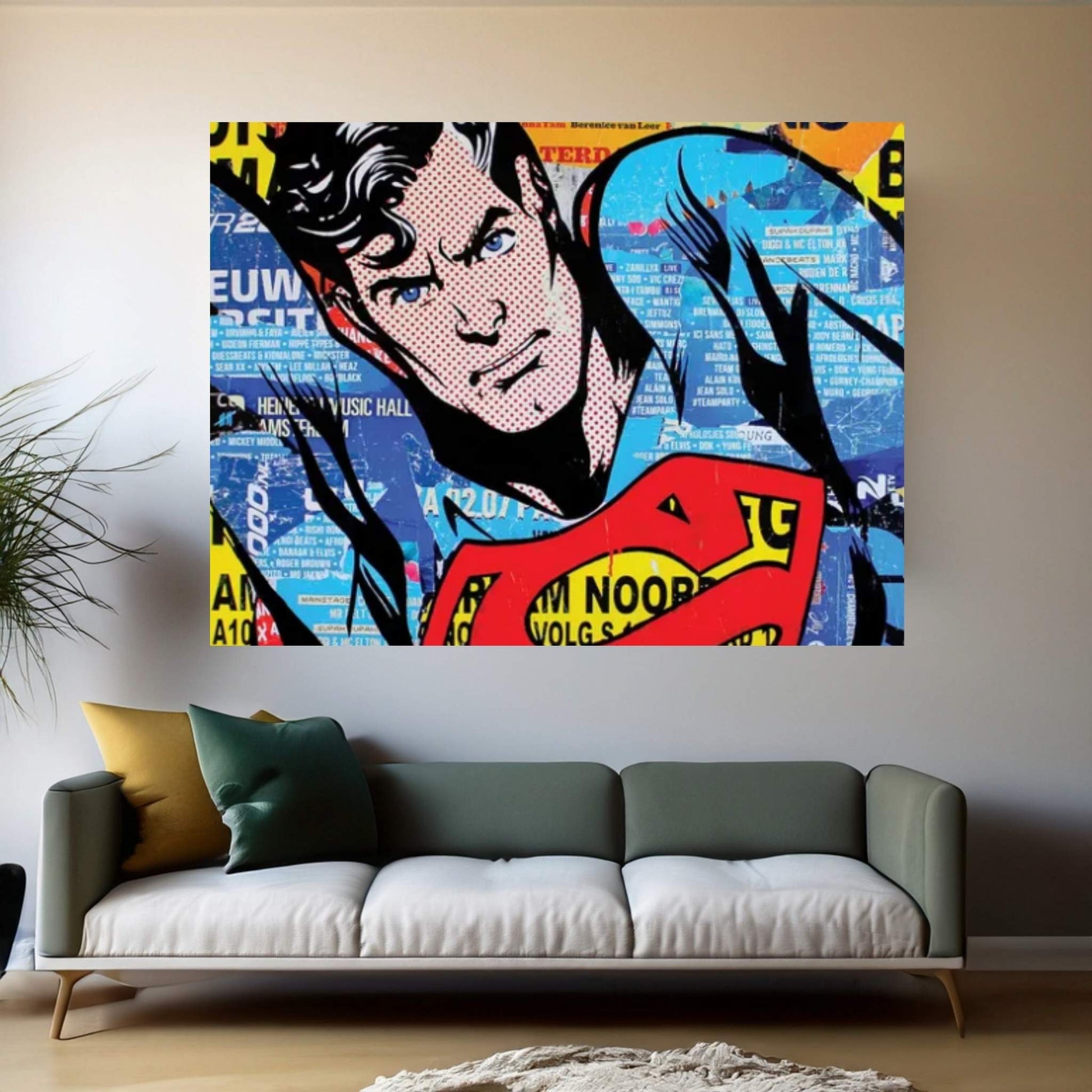 Superman Canvas Wall Art - Y Canvas