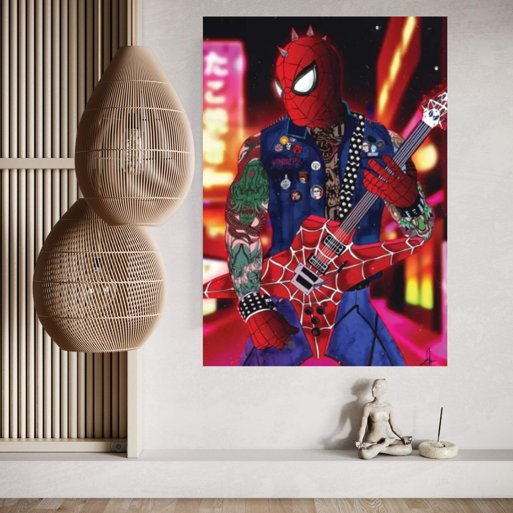 Spider Punk Canvas Wall Art - Y Canvas