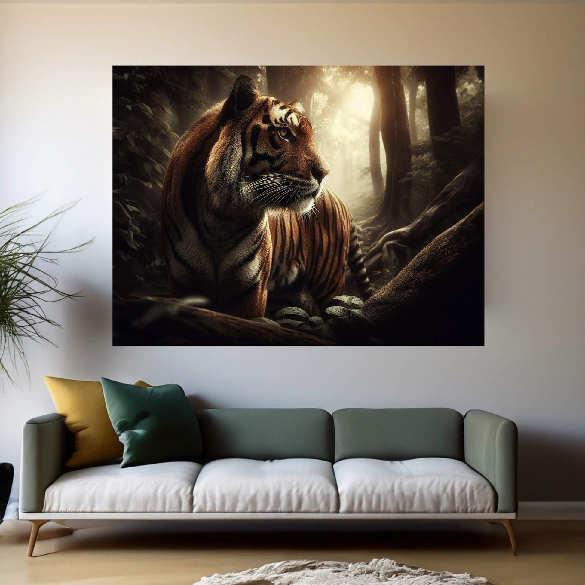 Tiger Canvas Print Art,Animal Wall Art, Canvas Wall Art - Y Canvas