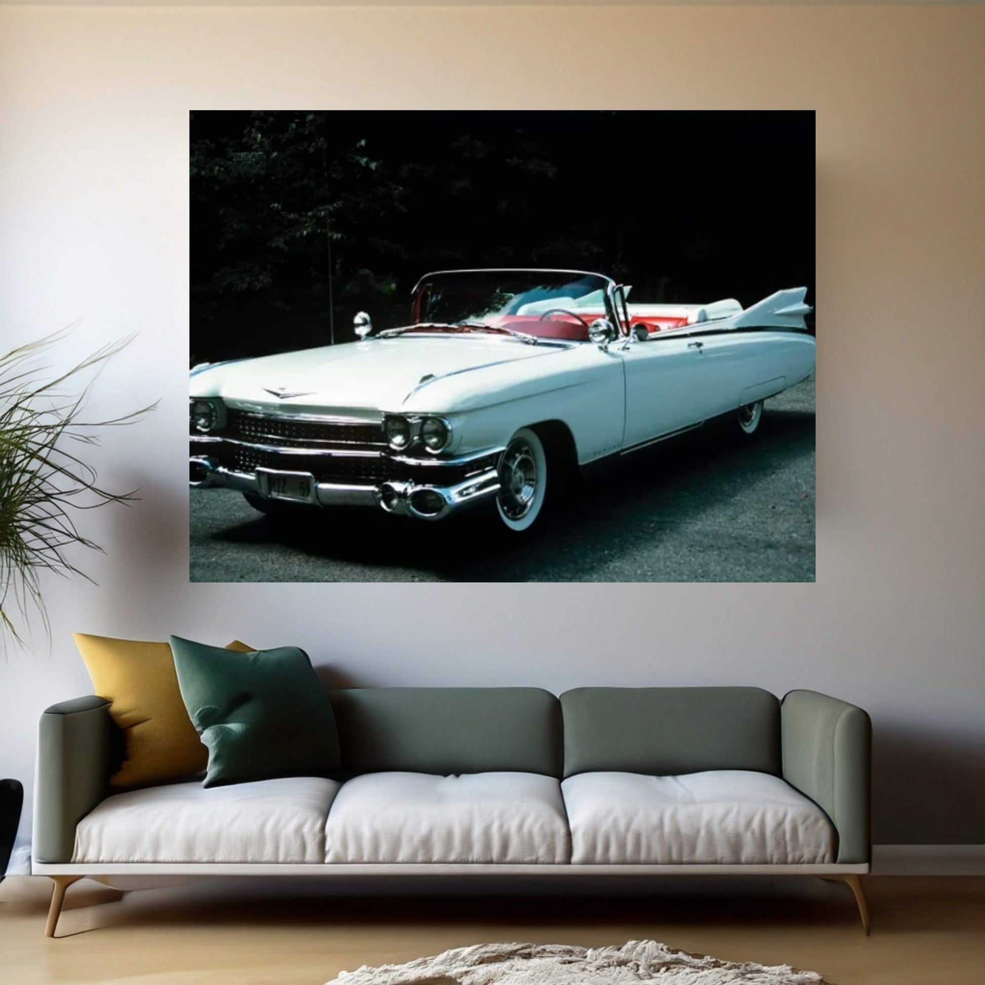 1959 El Dorado Biarritz Cadillac Convertible II Canvas Wall Art - Y Canvas