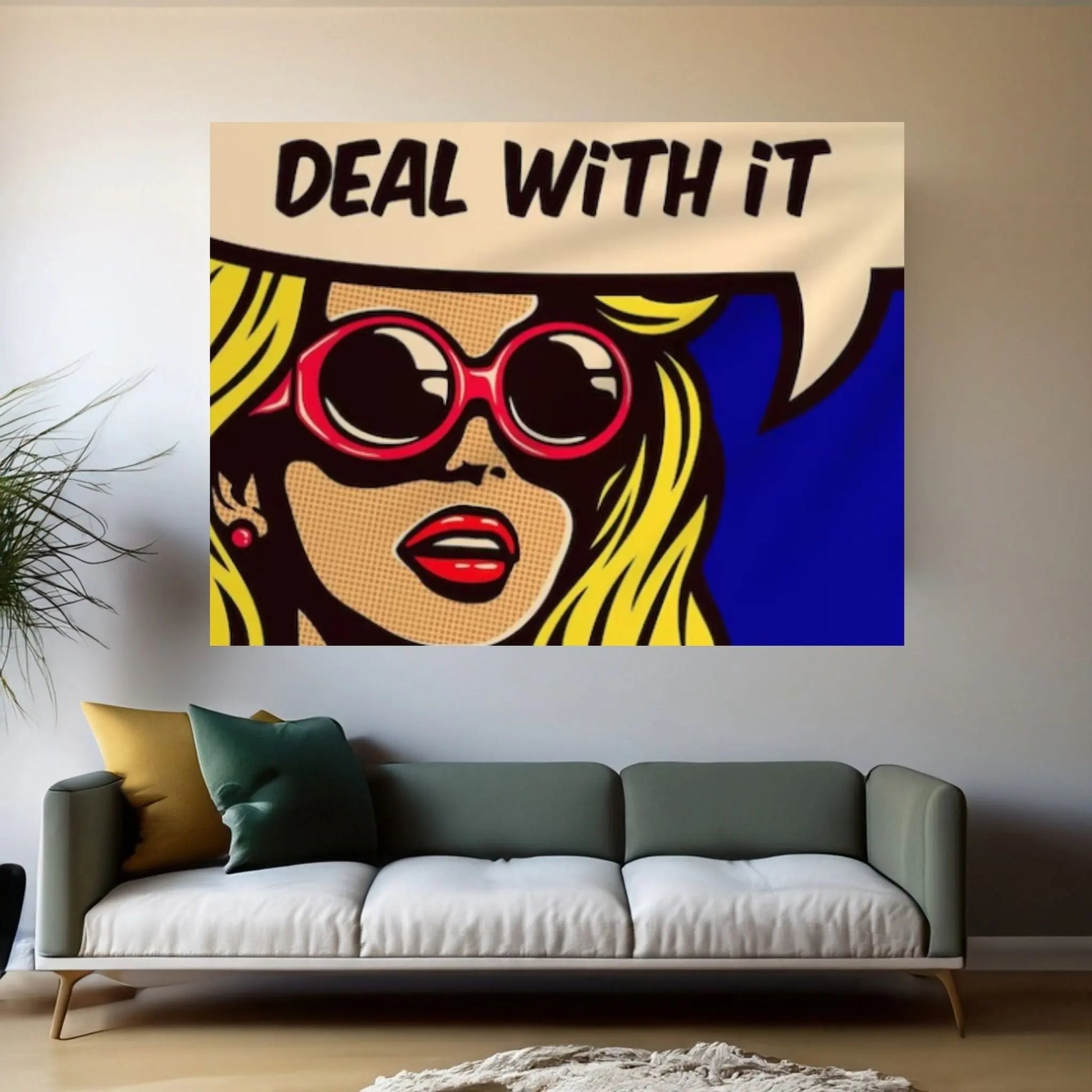 Pop Art Woman Wall Art, Comic Pop Art, Retro Comic - Y Canvas