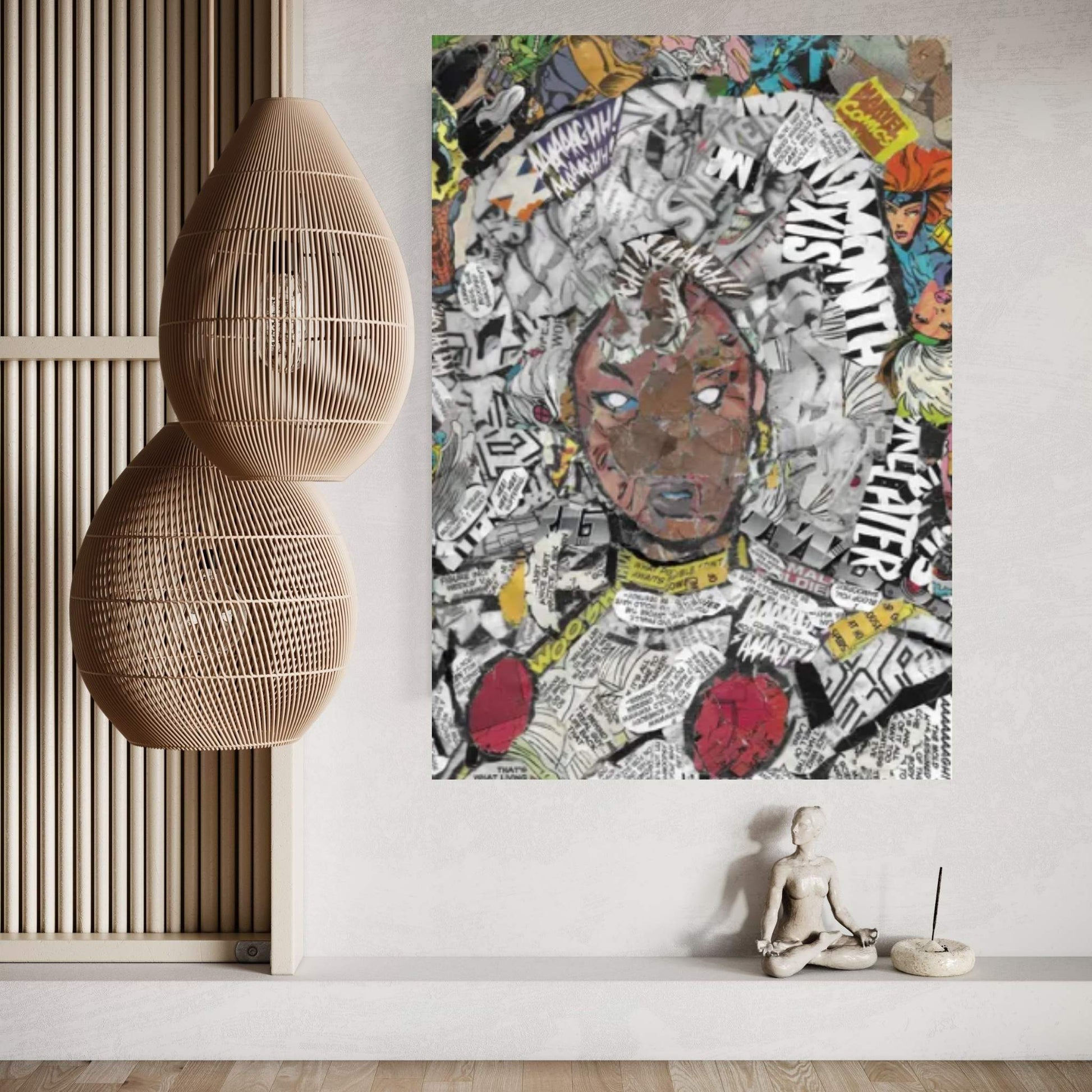 Ororo Munroe Storm Black Panther Comic Canvas Wall Art - Y Canvas