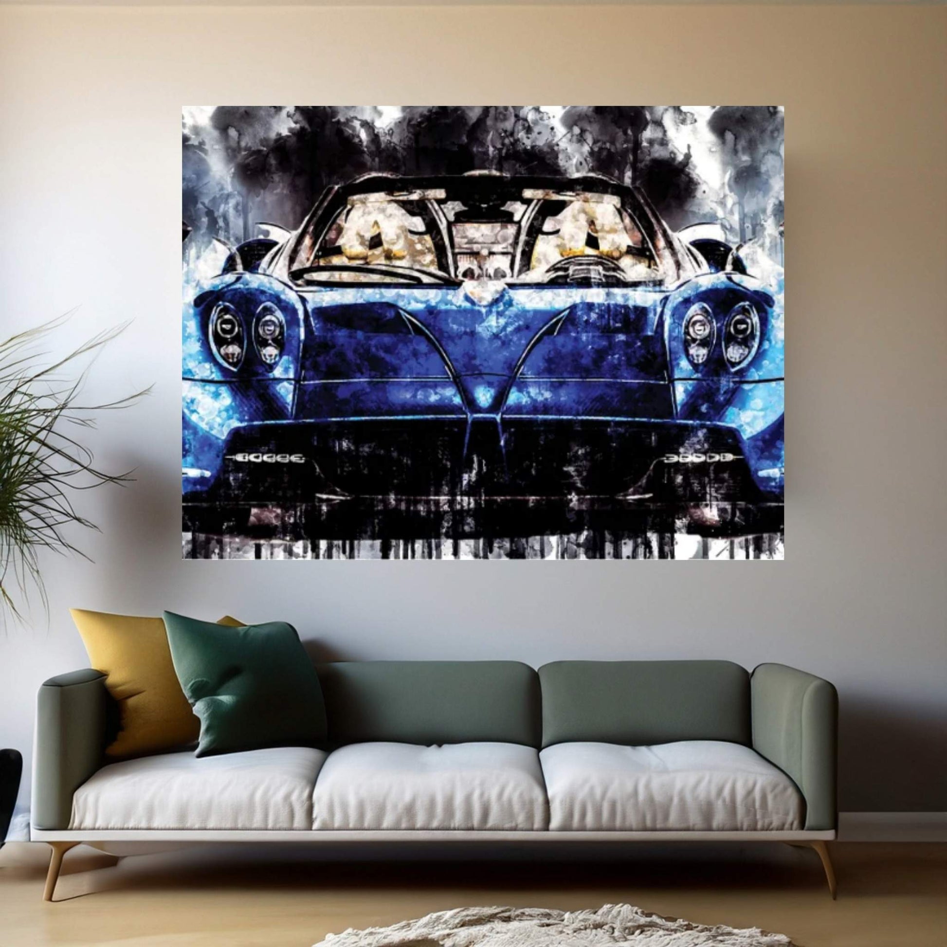 Car 2017 Pagani Huayra Roadster Canvas Wall Art - Y Canvas