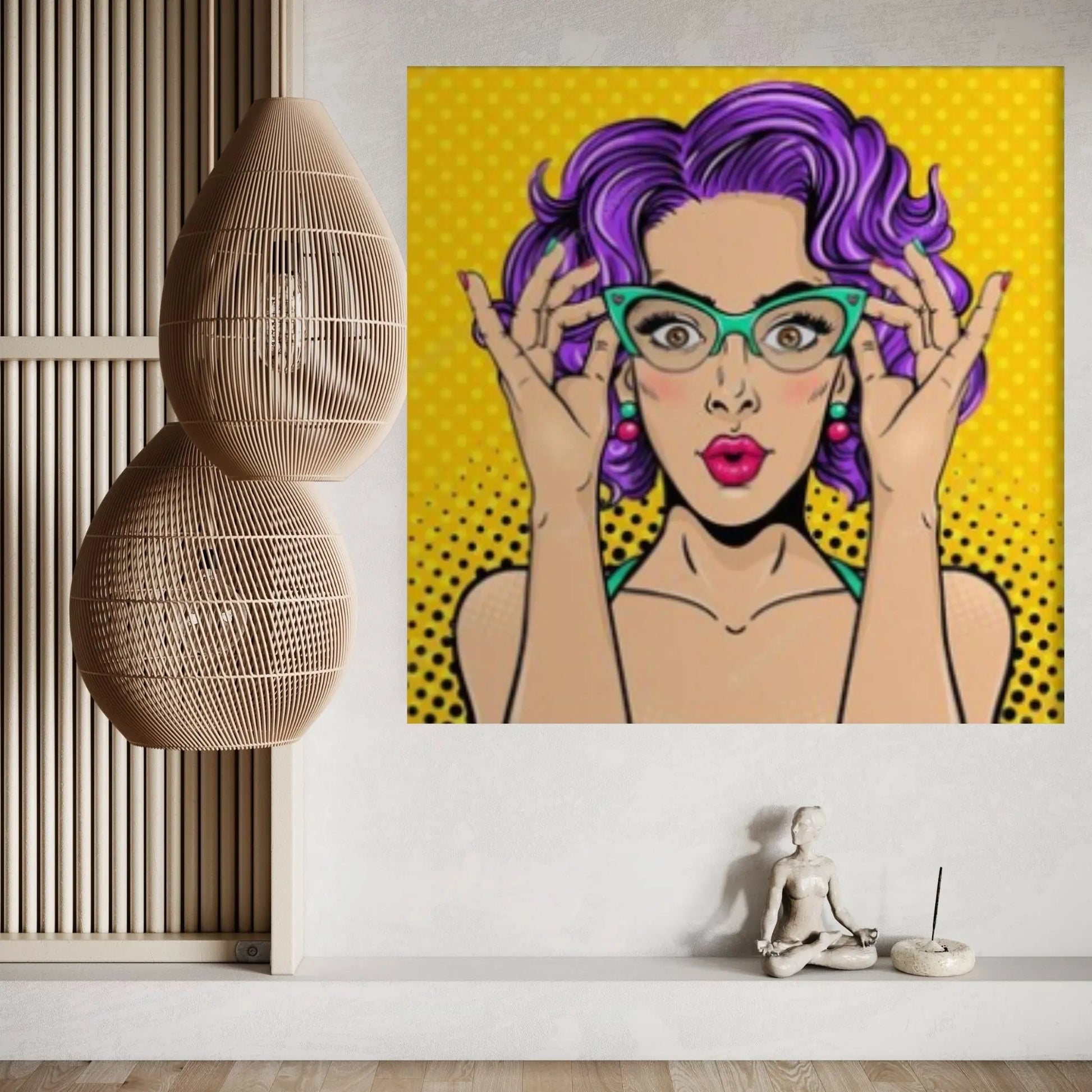 Pop Art Woman Wall Art, Comic Pop Art, Retro Comic - Y Canvas