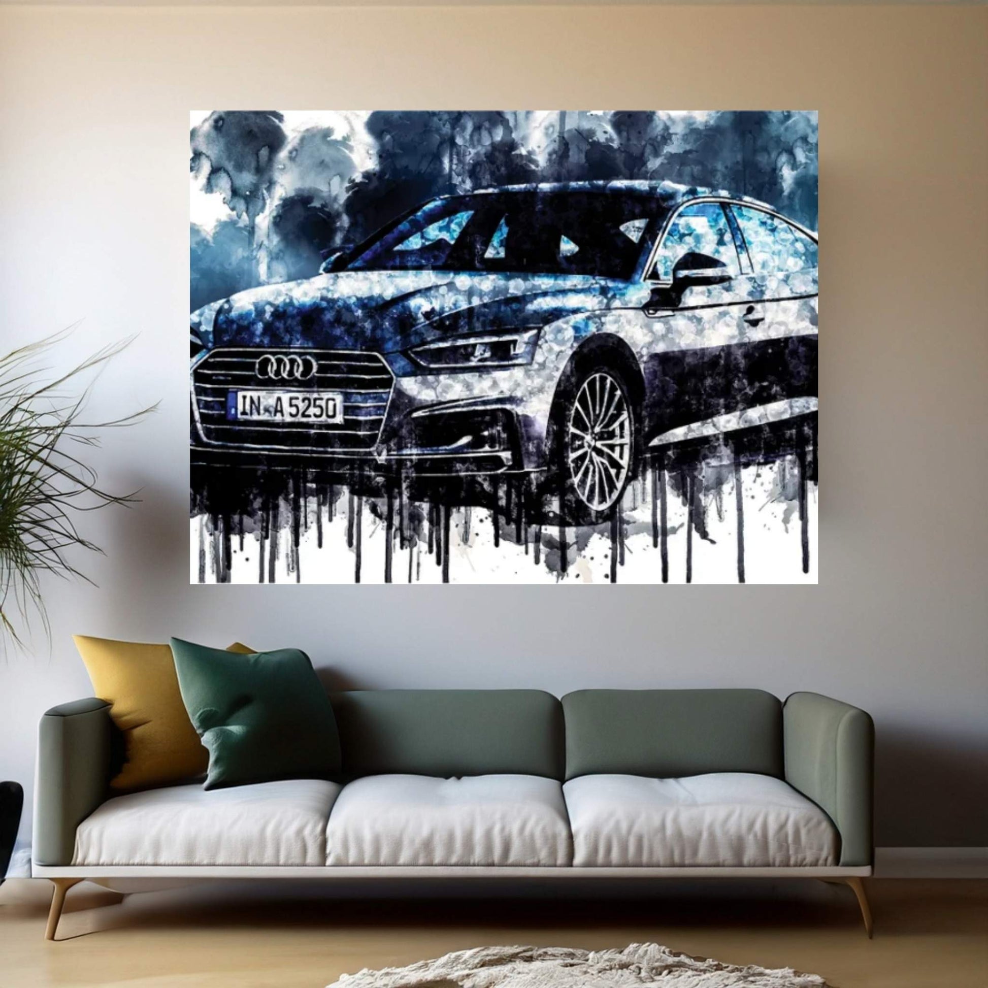 2018 Audi A5 Sportback Canvas Wall Art - Y Canvas