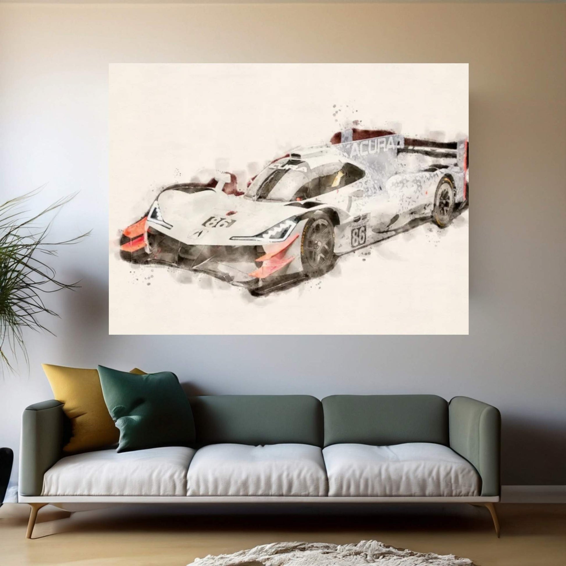 Acura Formula 1 Tuning Canvas Wall Art - Y Canvas