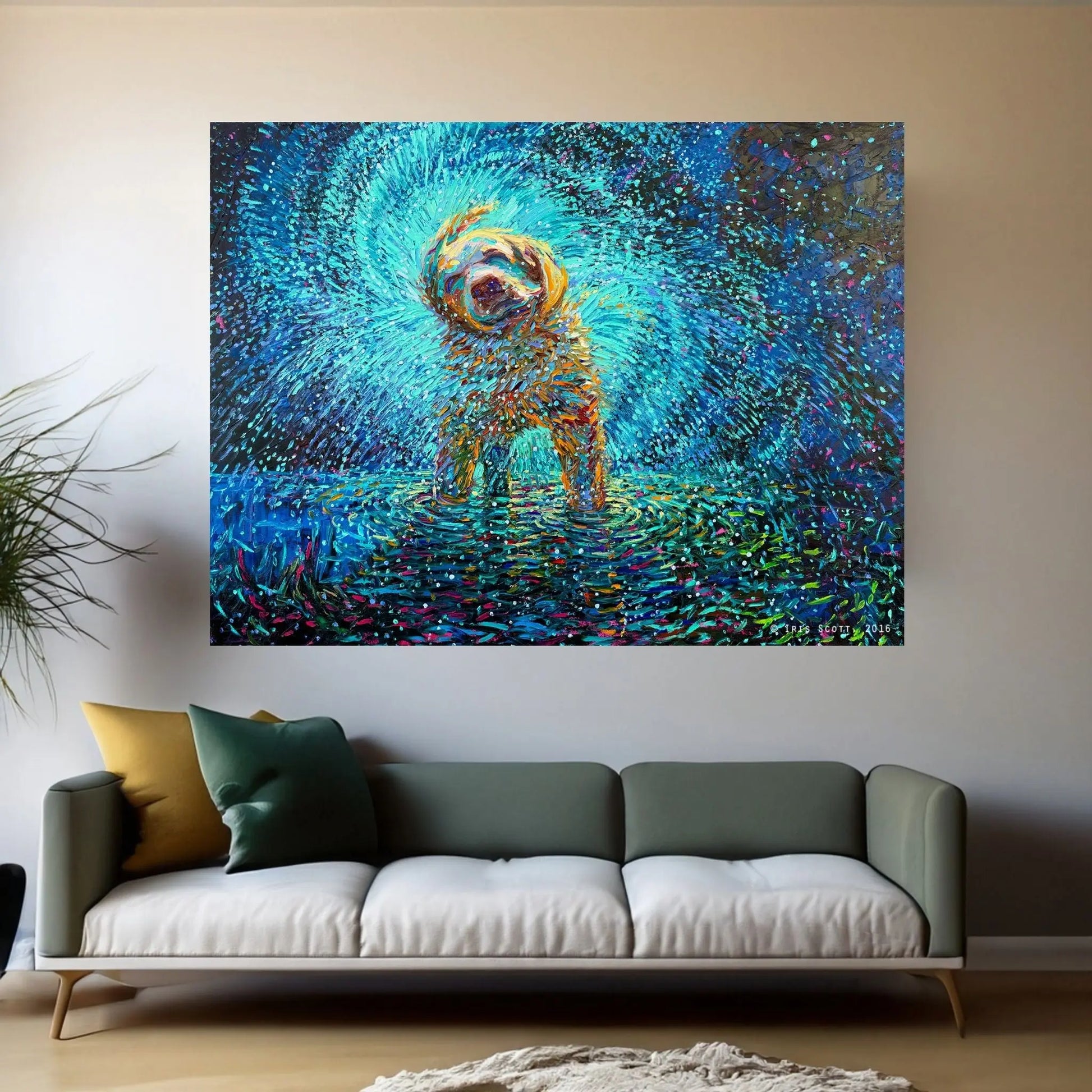 Labrador Jazz Canvas Wall Art - Y Canvas