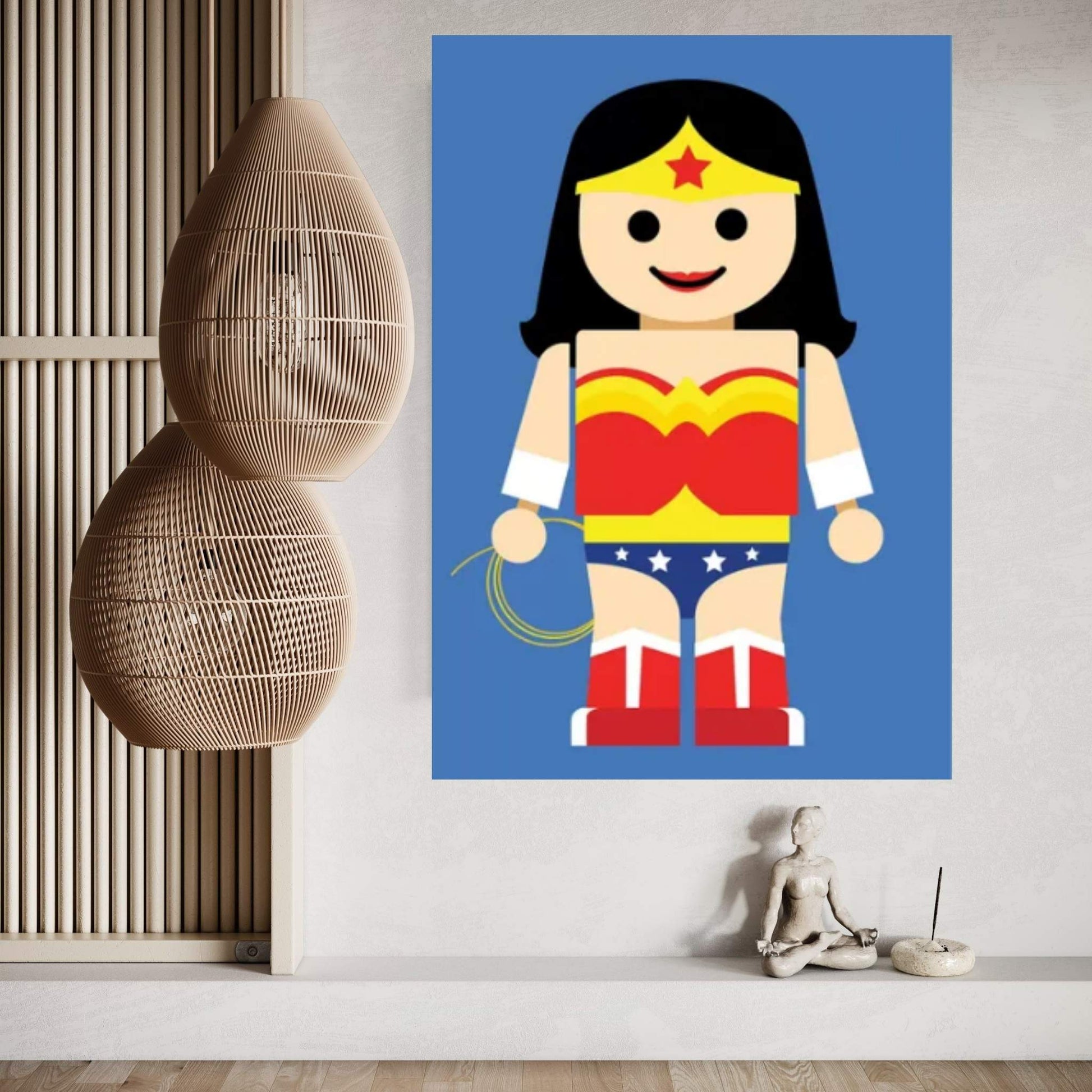 Toy Wonder Woman Canvas Wall Art - Y Canvas