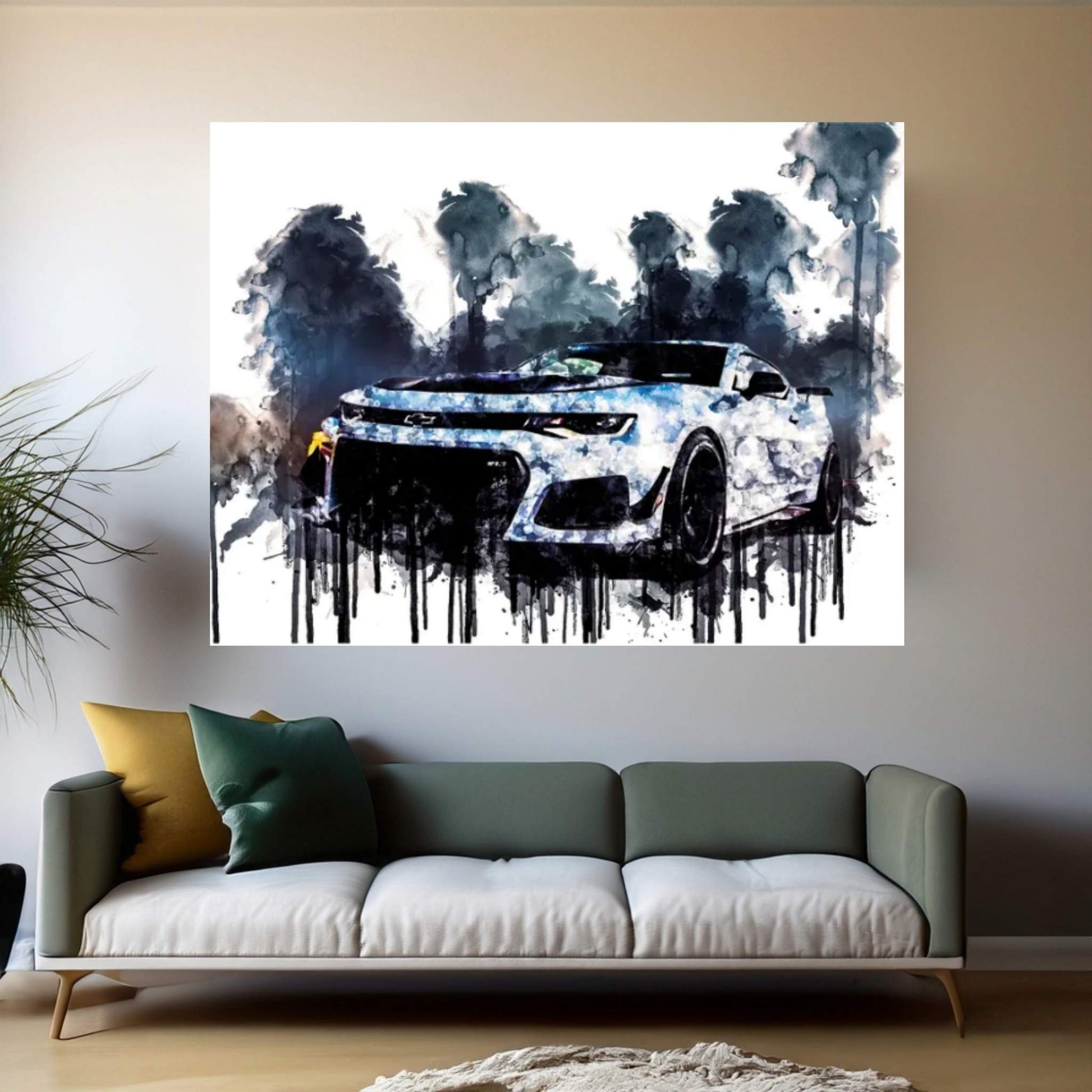 2018 Chevrolet Camaro ZL1 1LE Canvas Wall Art - Y Canvas