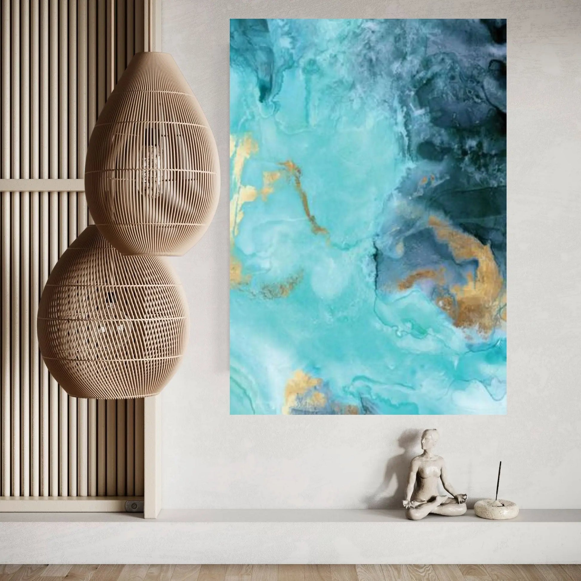 Gold Under The Sea II Canvas Wall Art - Y Canvas