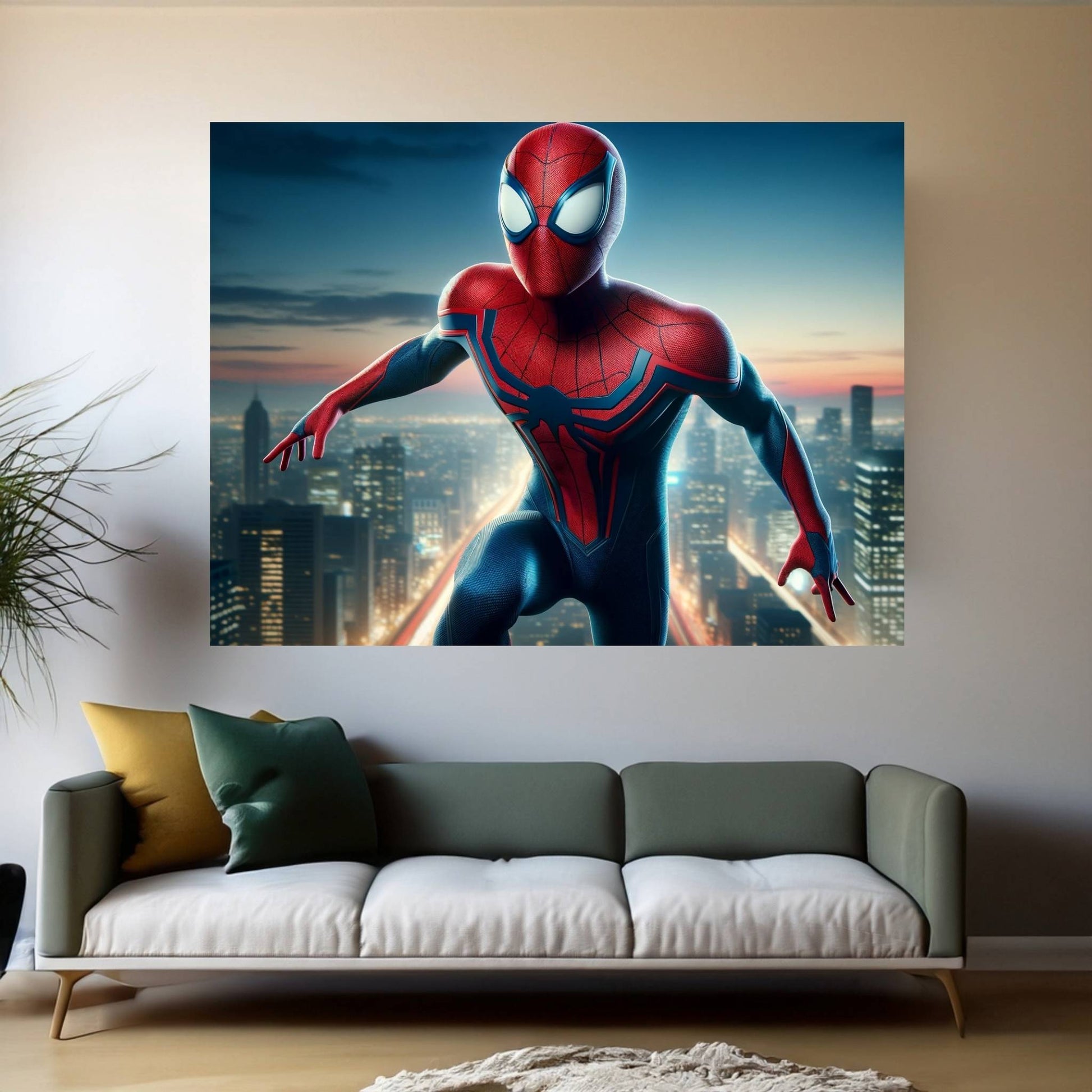 Spiderman Canvas Wall Art - Y Canvas