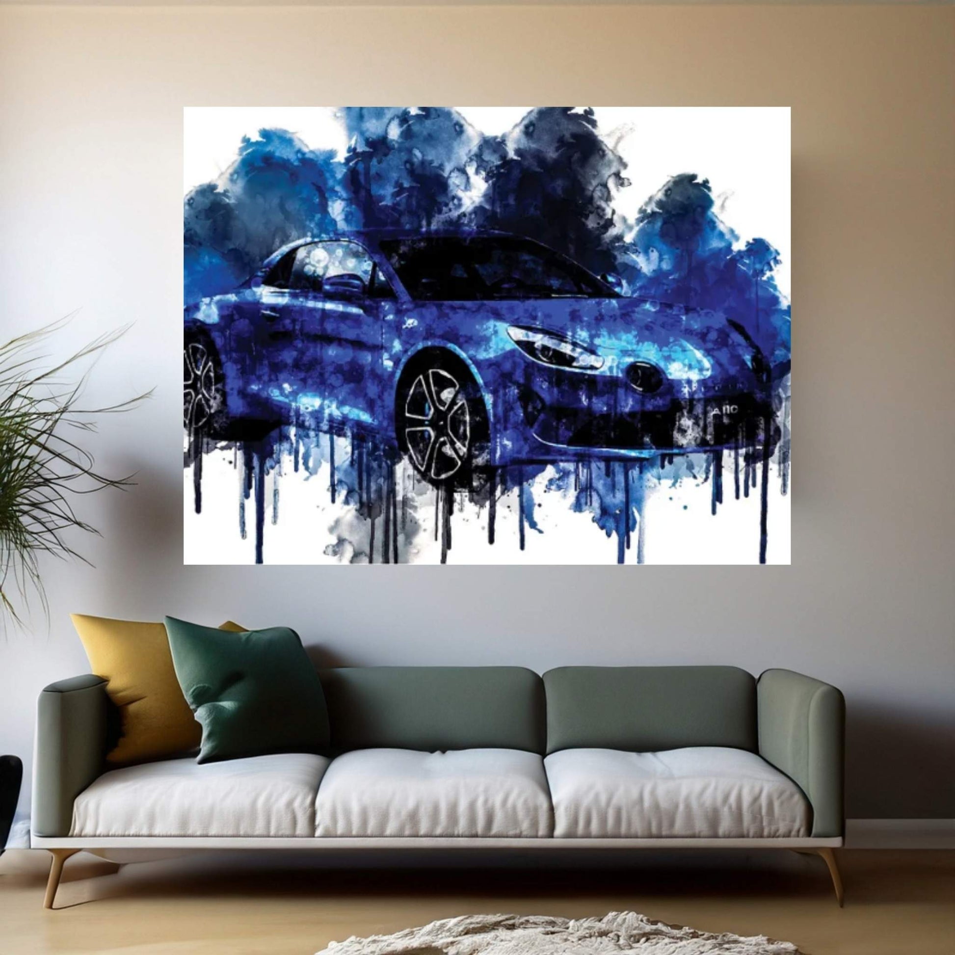 2017 Alpine A110 Premiere Edition Canvas Wall Art - Y Canvas