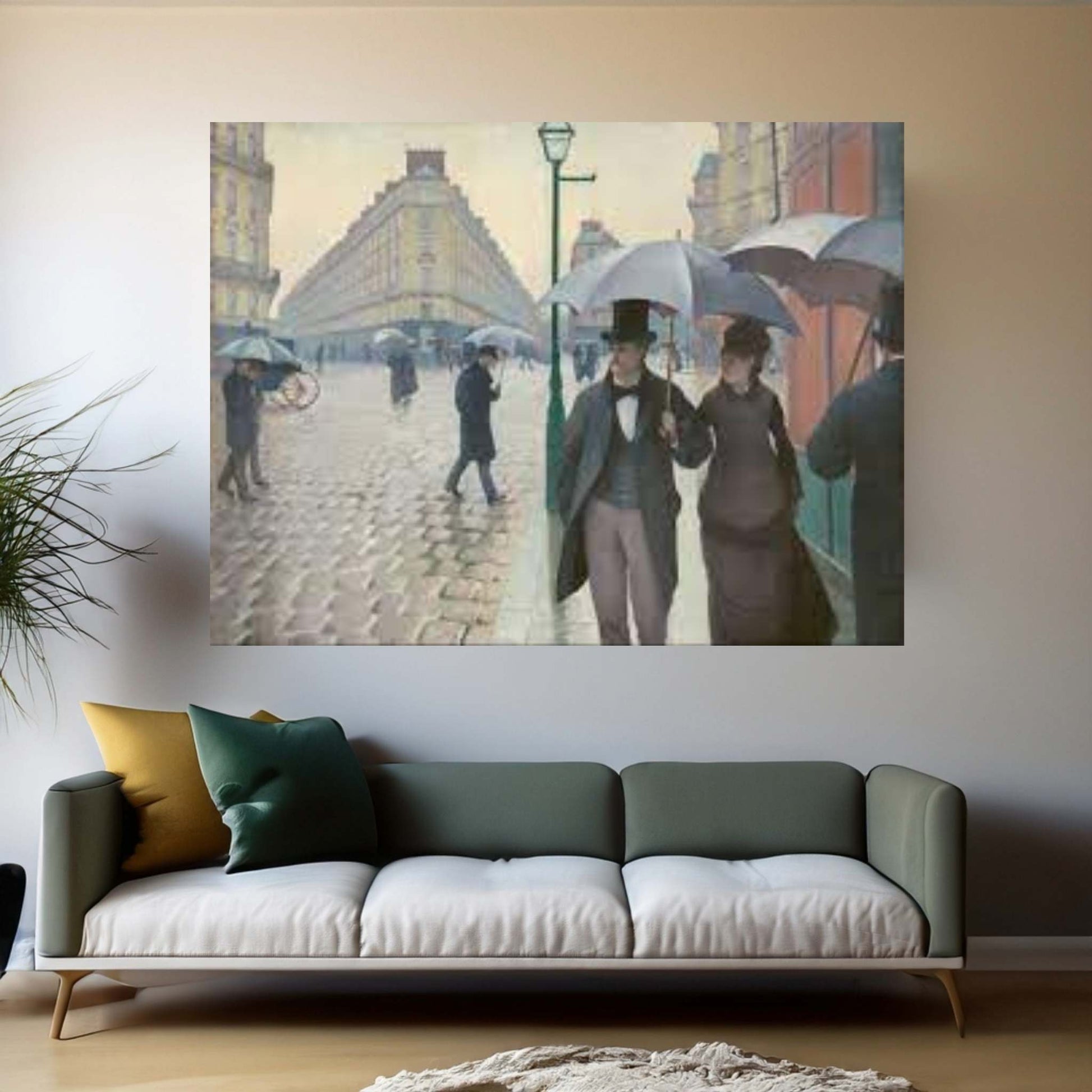 A Paris Street Canvas Wall Art - Y Canvas