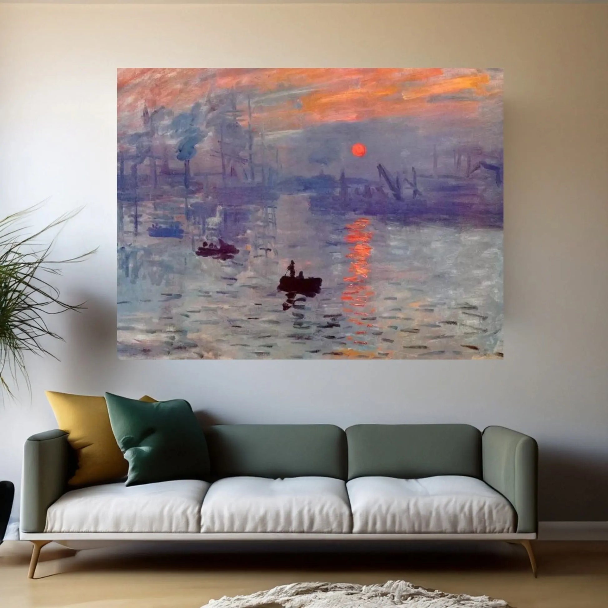 Sunrise Impression Canvas Wall Art - Y Canvas