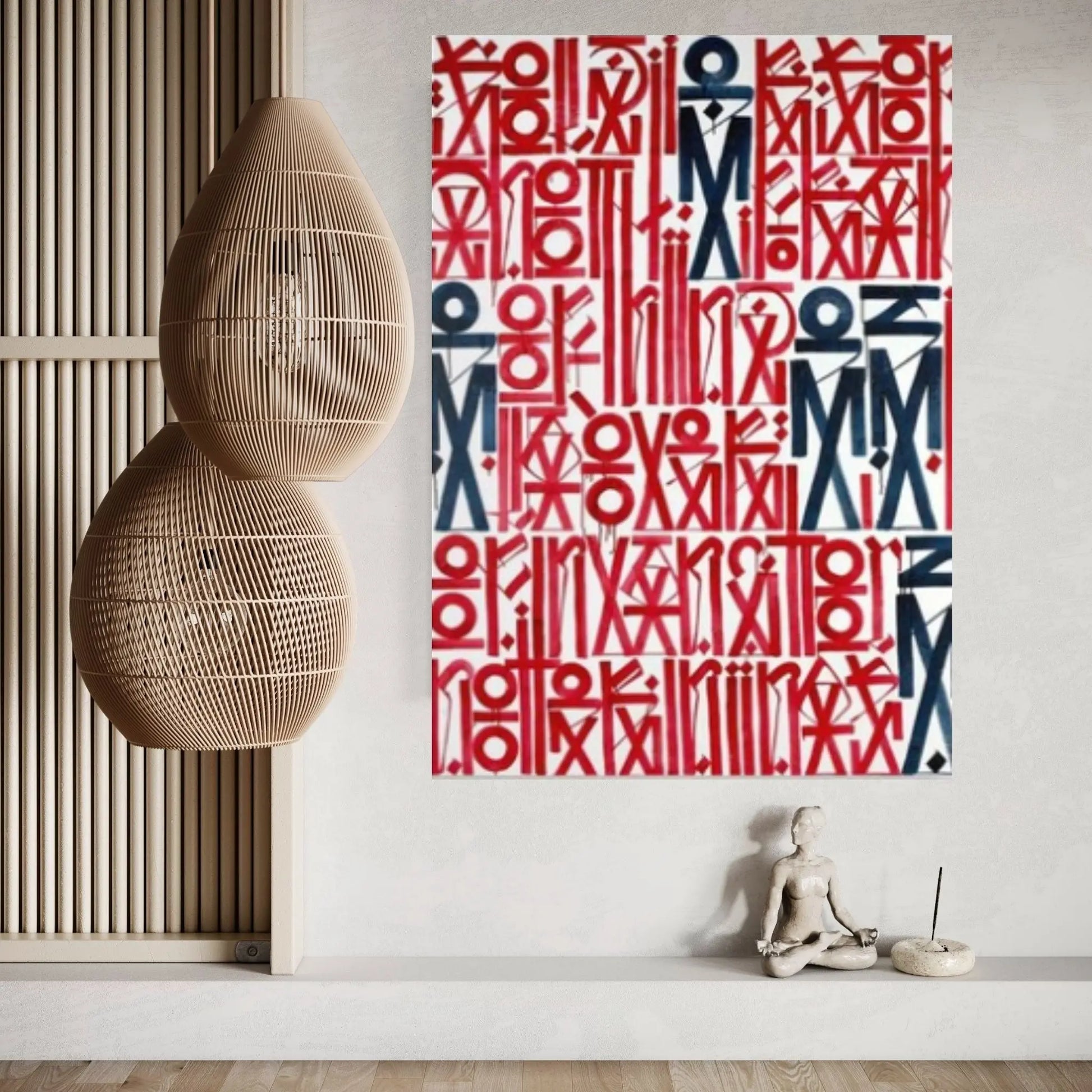 Abstract Retna Wall Art Graffiti American Black & White Reproduction Painting Wall Art - Y Canvas