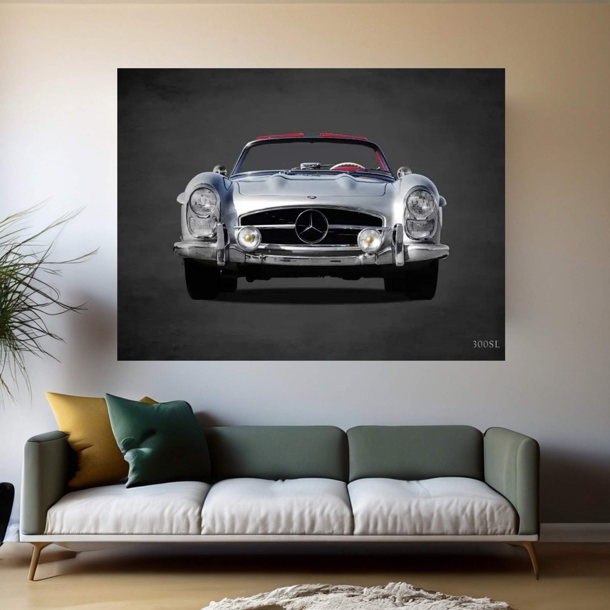 1958 Mercedes Benz 300SL Canvas Wall Art - Y Canvas