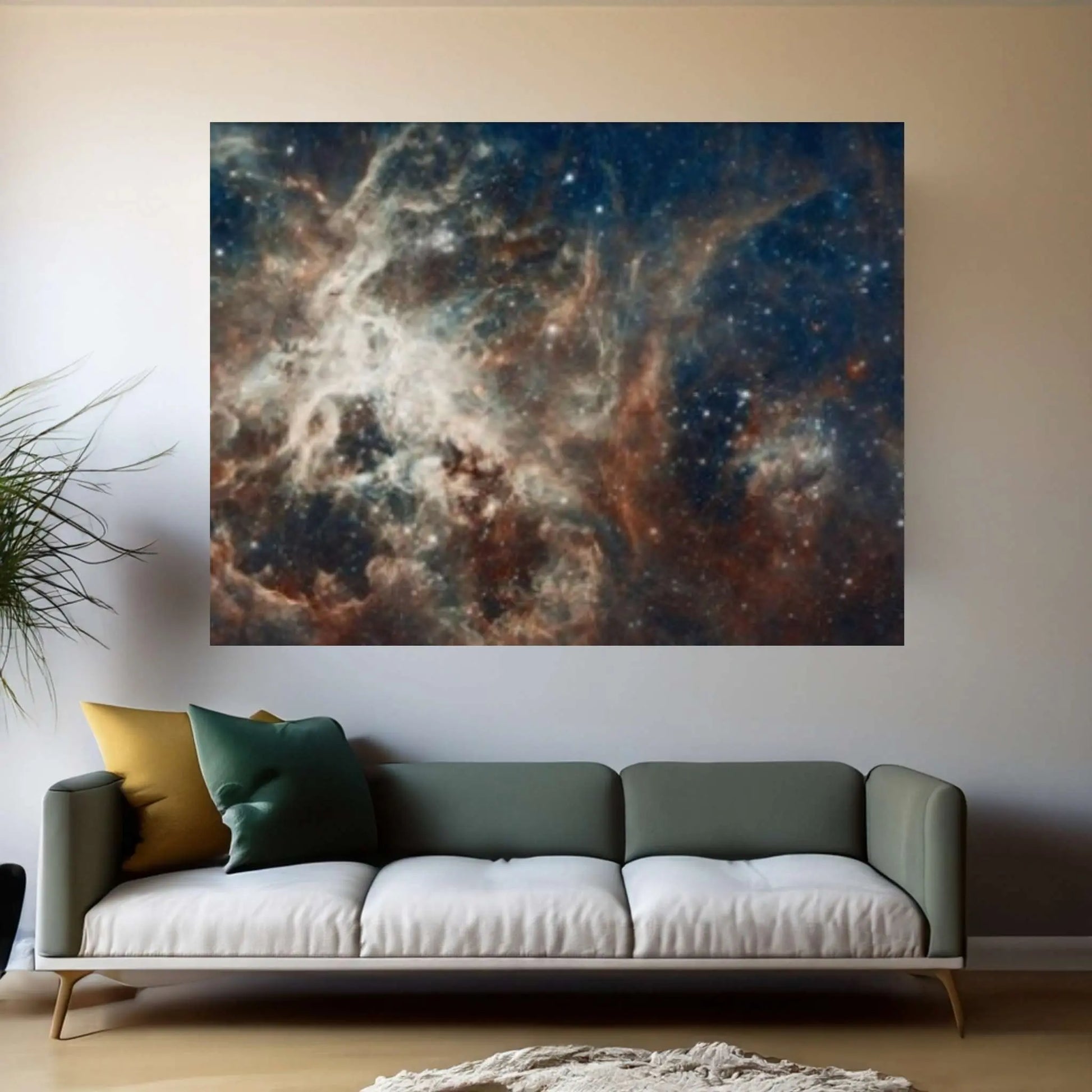 Milky Way Galaxy Canvas Print, Nebula and Starry Space, Sky Wall Art - Y Canvas