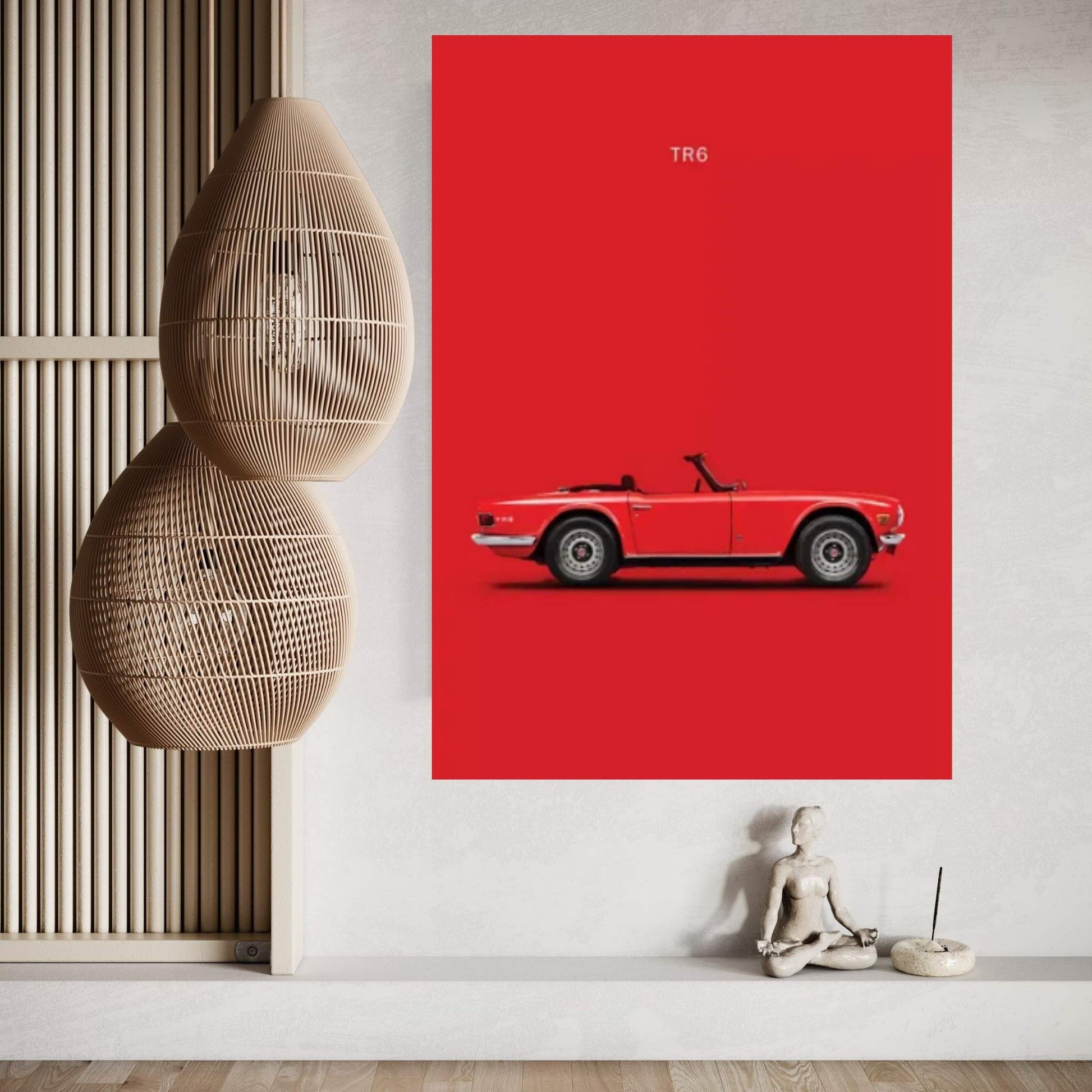 Triumph TR6 Canvas Wall Art - Y Canvas