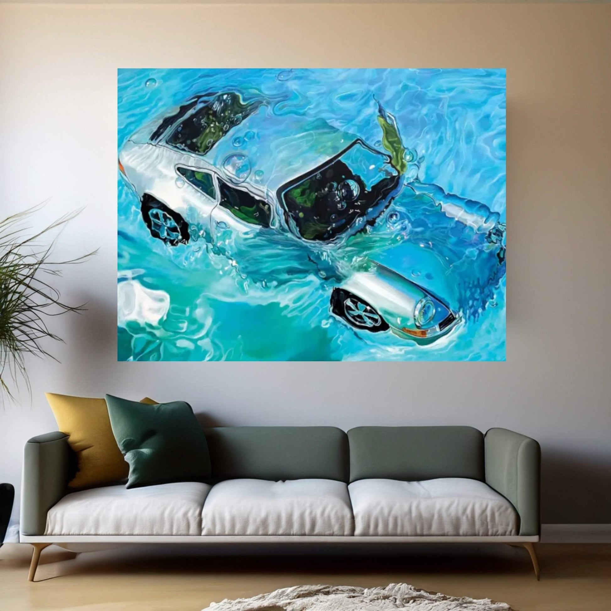 Chlorine VI Canvas Wall Art - Y Canvas