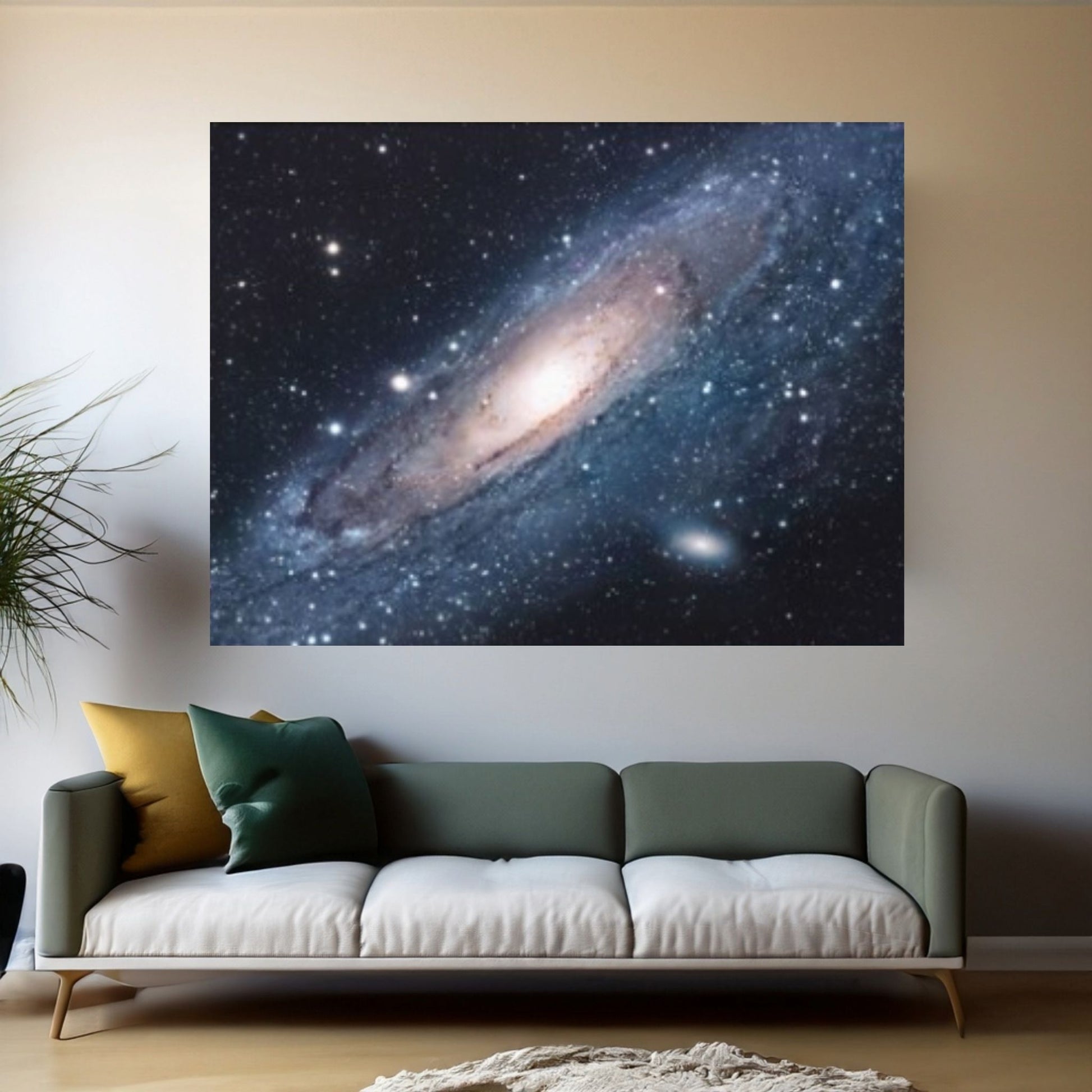 Andromeda Space Galaxy Canvas Wall Art - Y Canvas