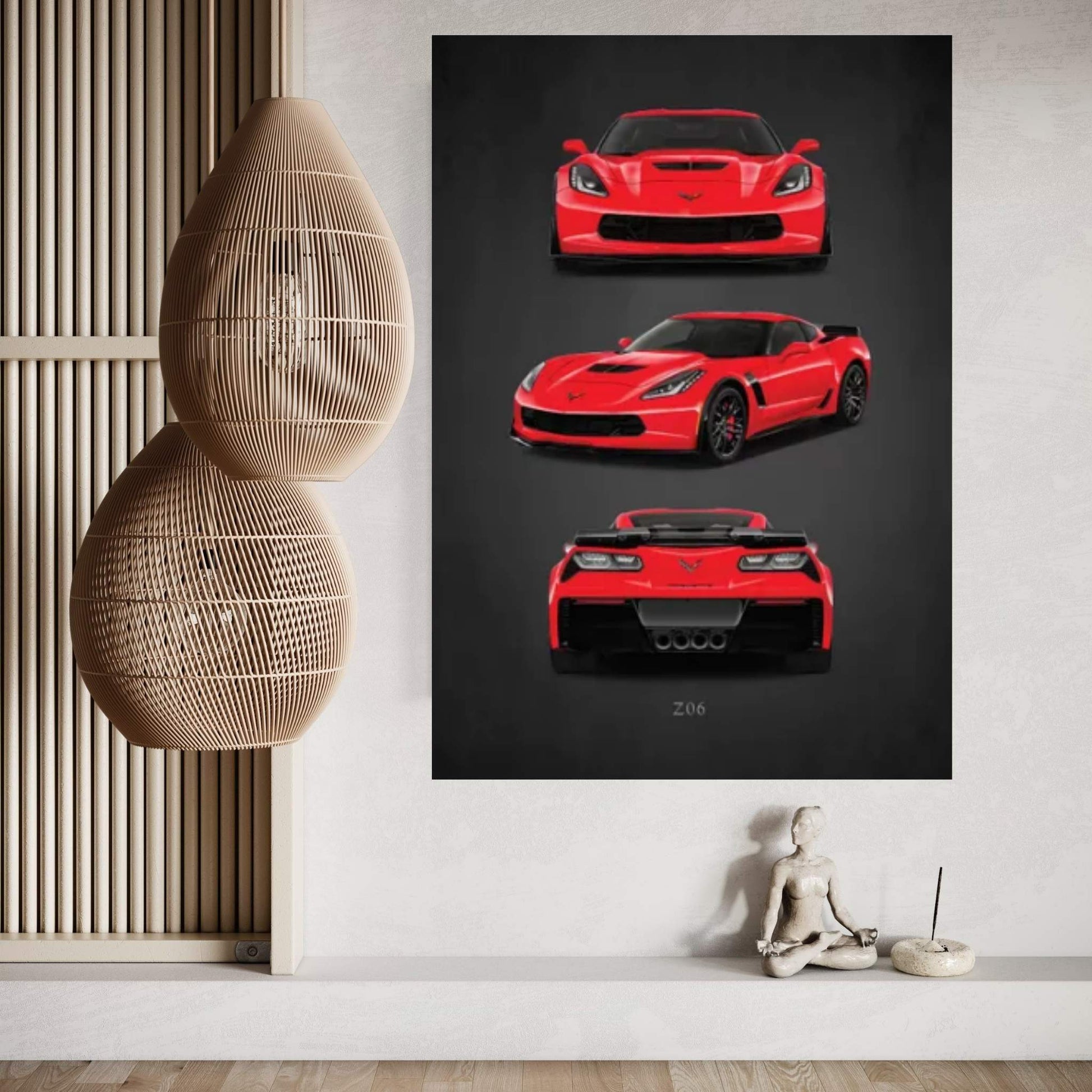 Chevrolet Corvette Z06 Canvas Wall Art - Y Canvas